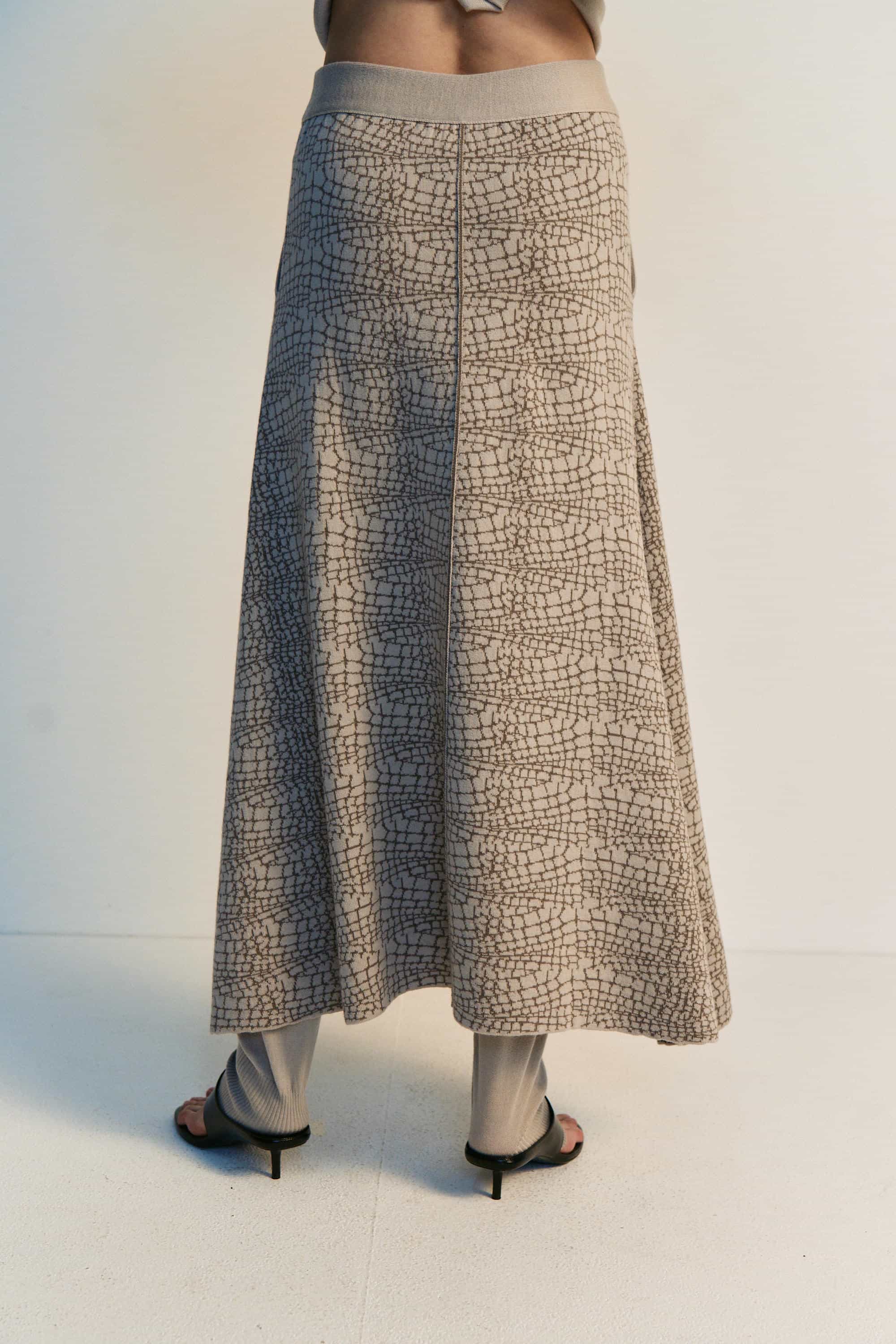 Jacquard-Rock aus Pythongewebe