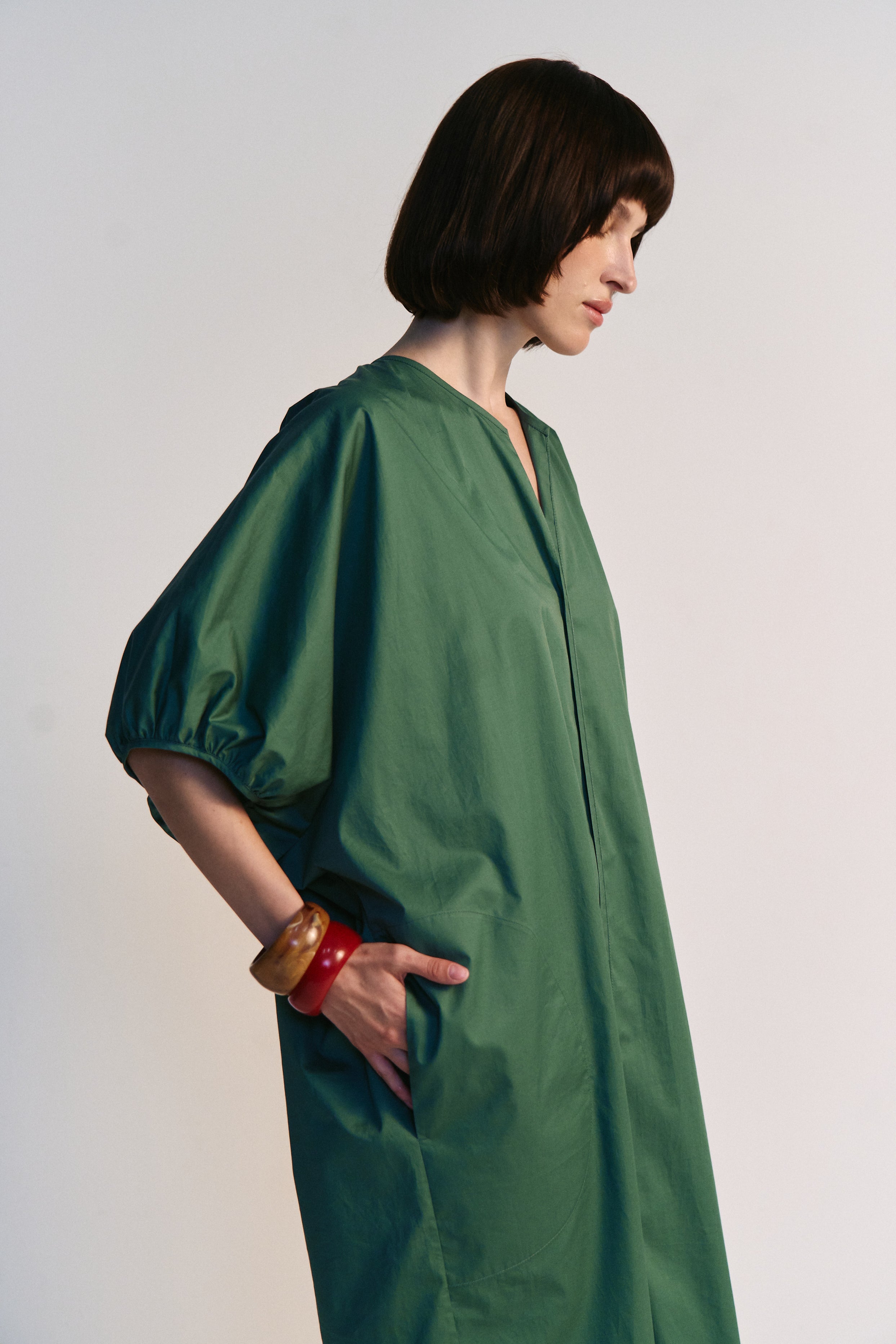 Balloon Sleeve Maxi Dress