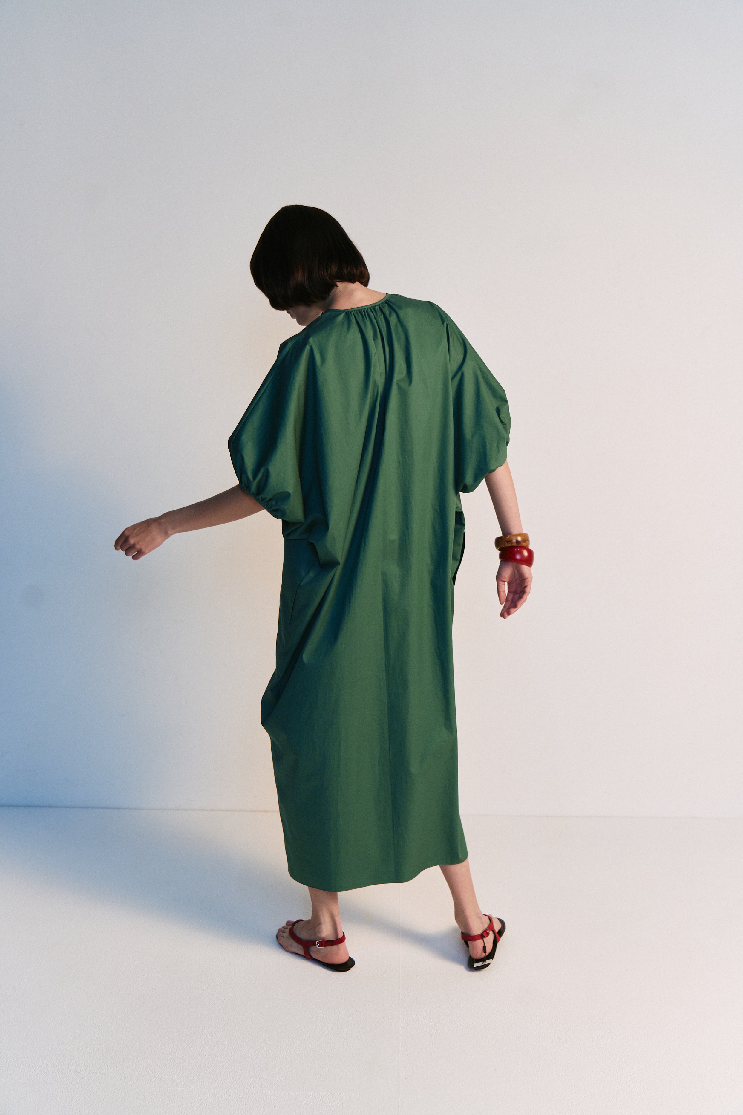 Balloon Sleeve Maxi Dress