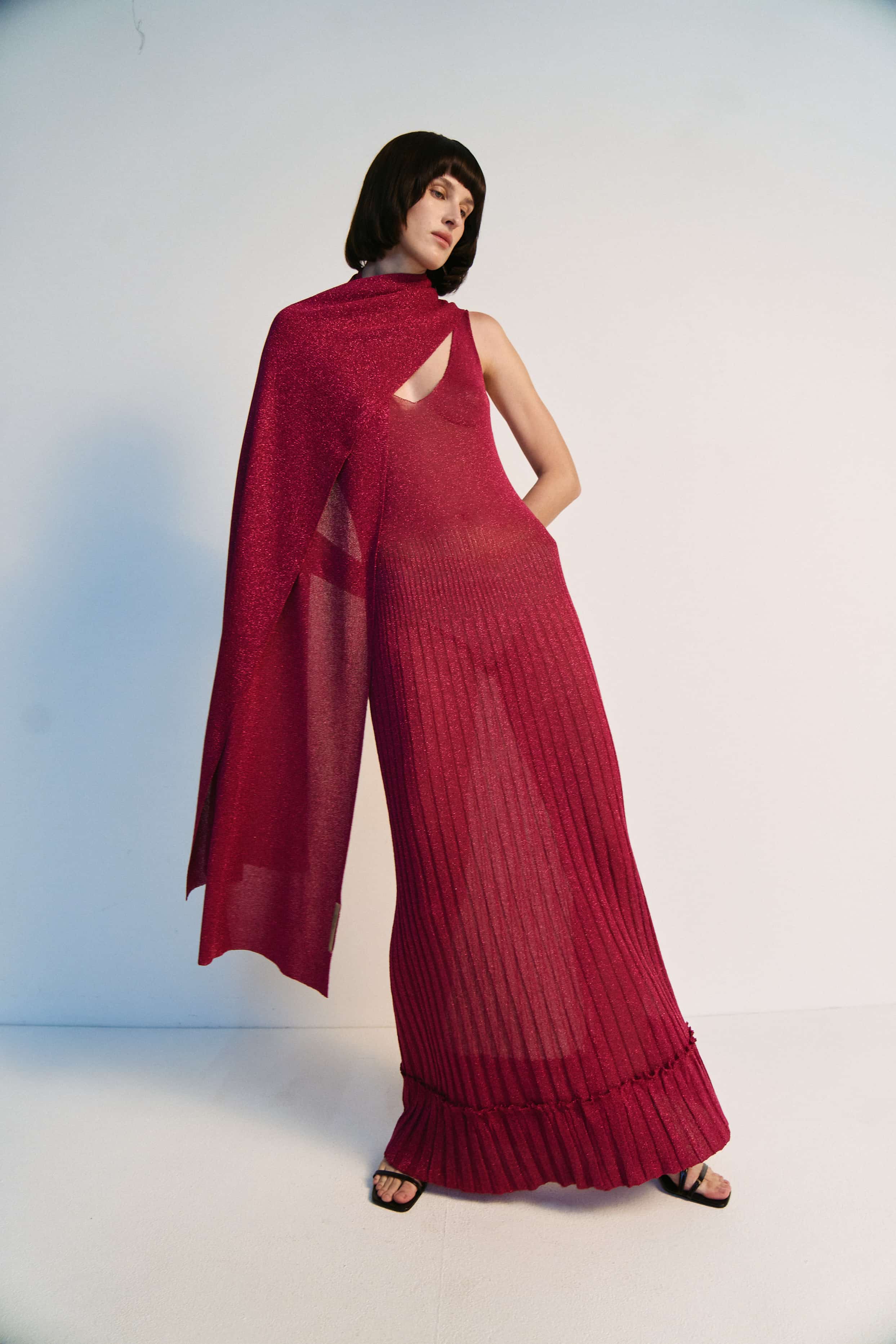 Lurex Evening Maxi Dress