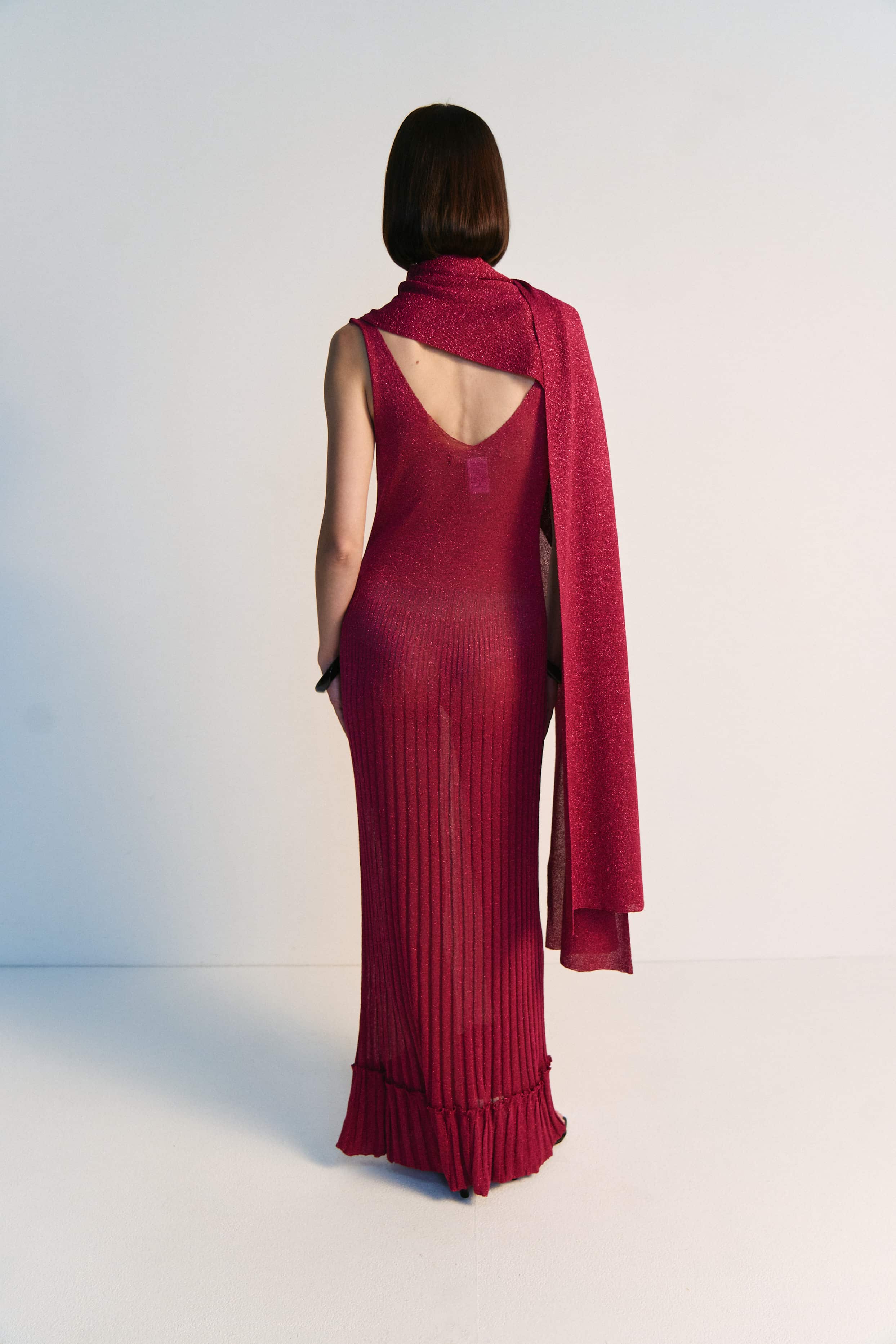 Lurex Evening Maxi Dress