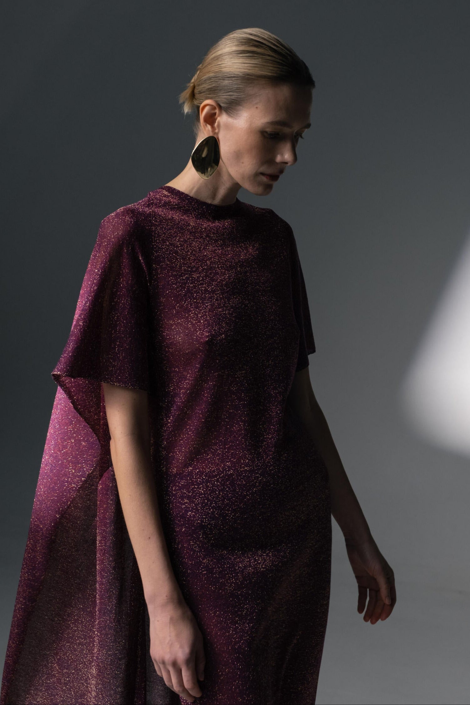 Lurex-Cape-Kleid