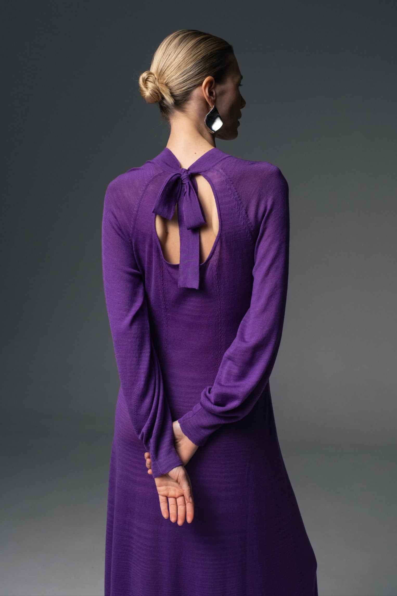 Maxikleid mit Bindeband hinten