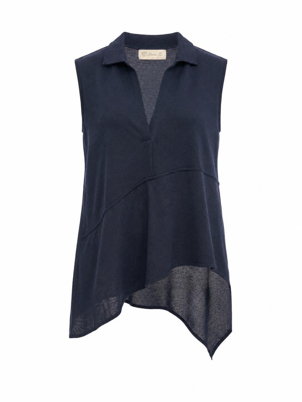CEO Asymmetrical Viscose Blouse – Elegant Women’s Top for Business and Leisure