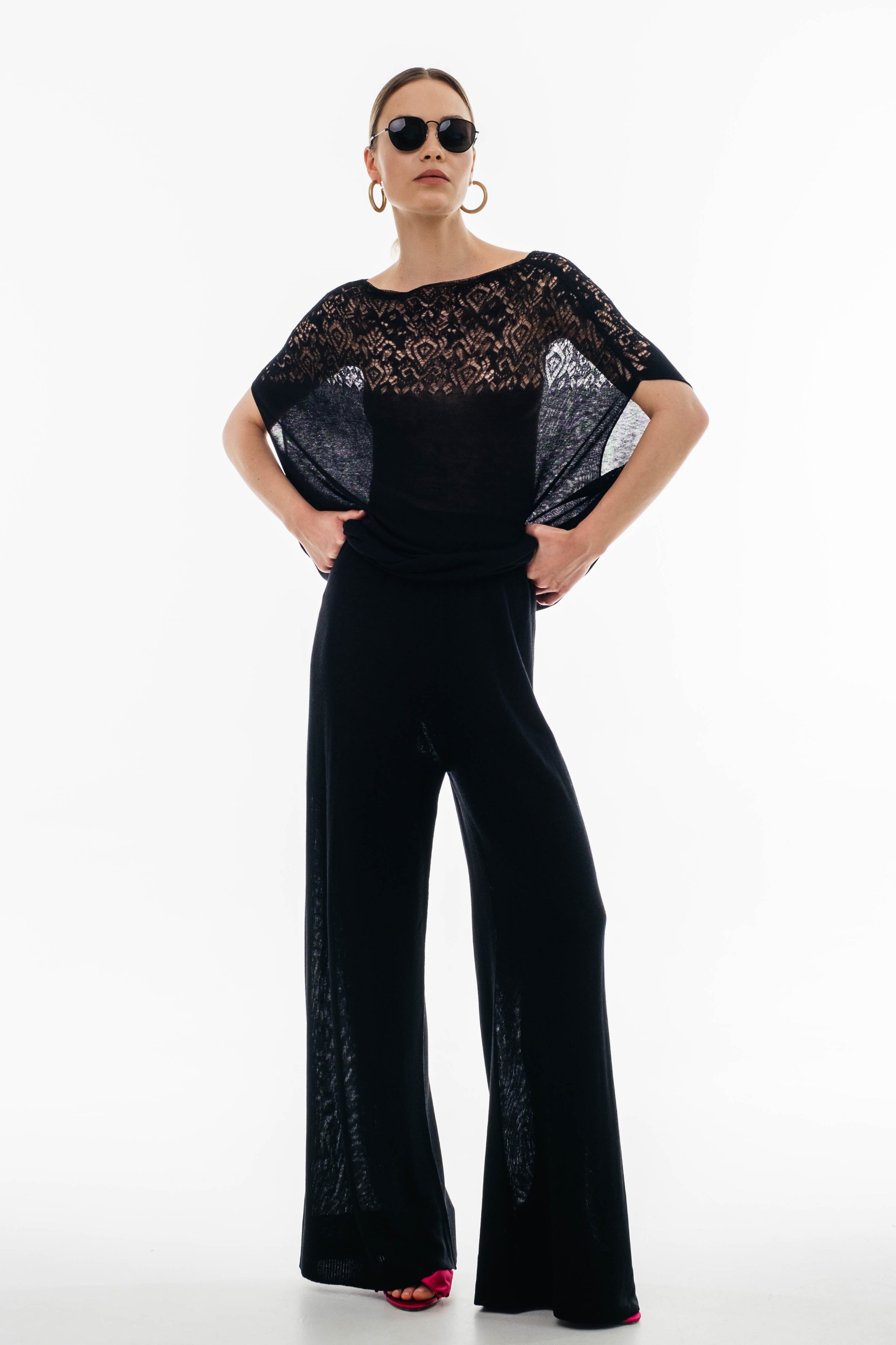 Lightweight Wide-Leg Trousers