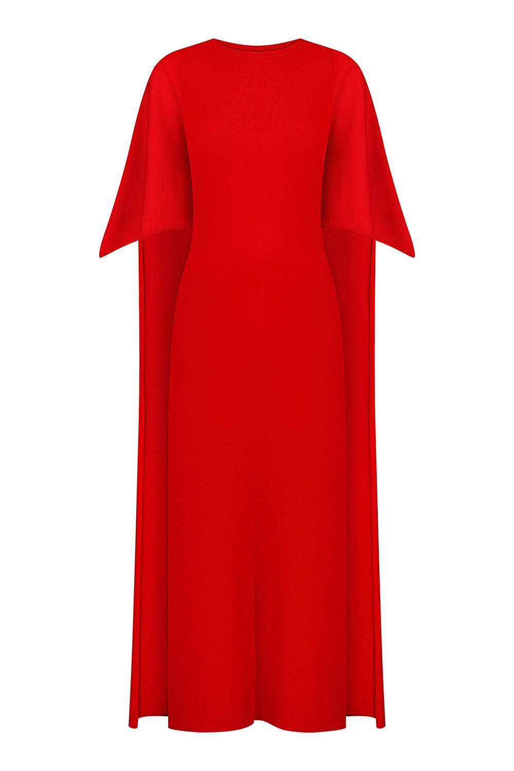 Merino-Wasserfall-Maxikleid