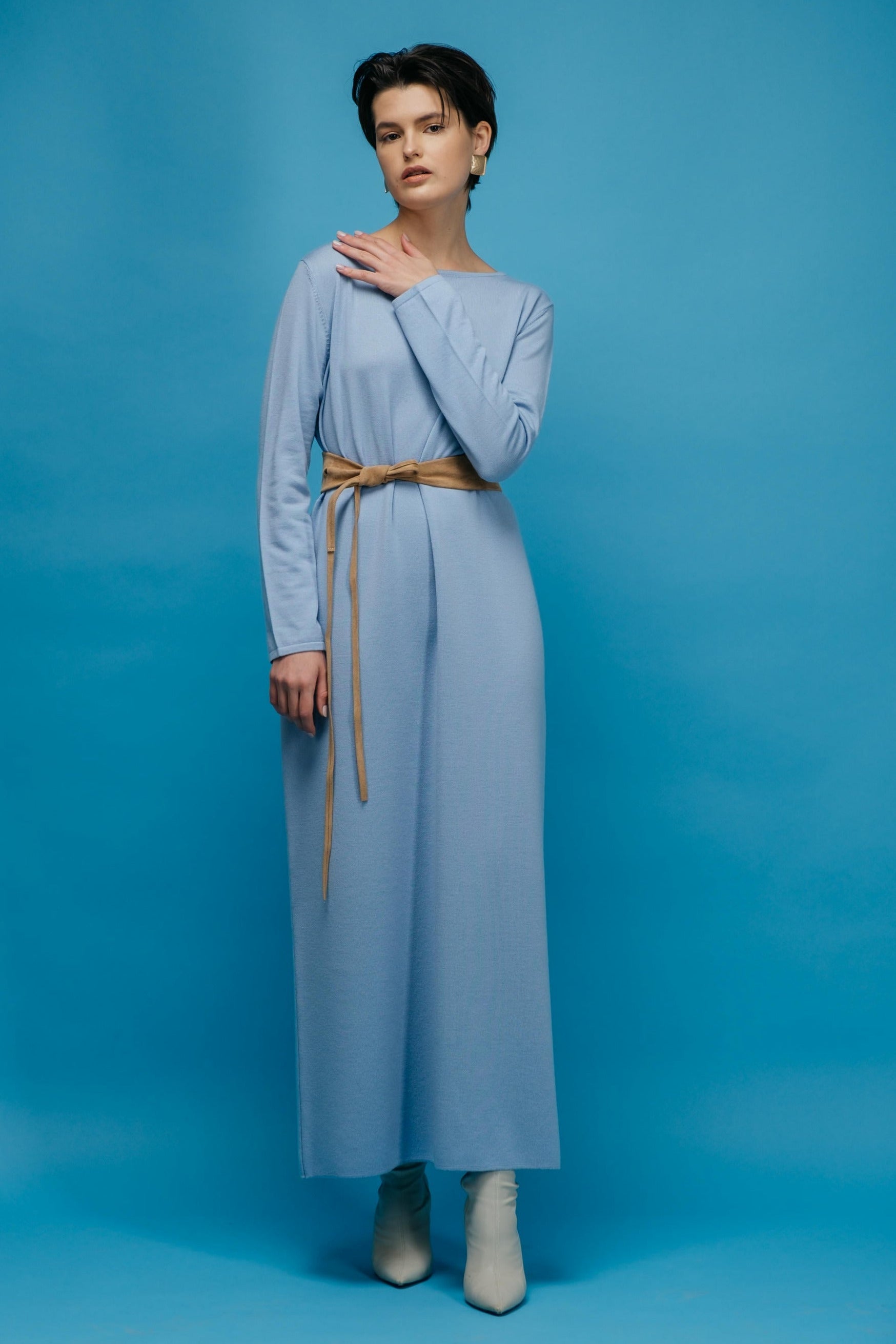 Merino-Schlauchkleid