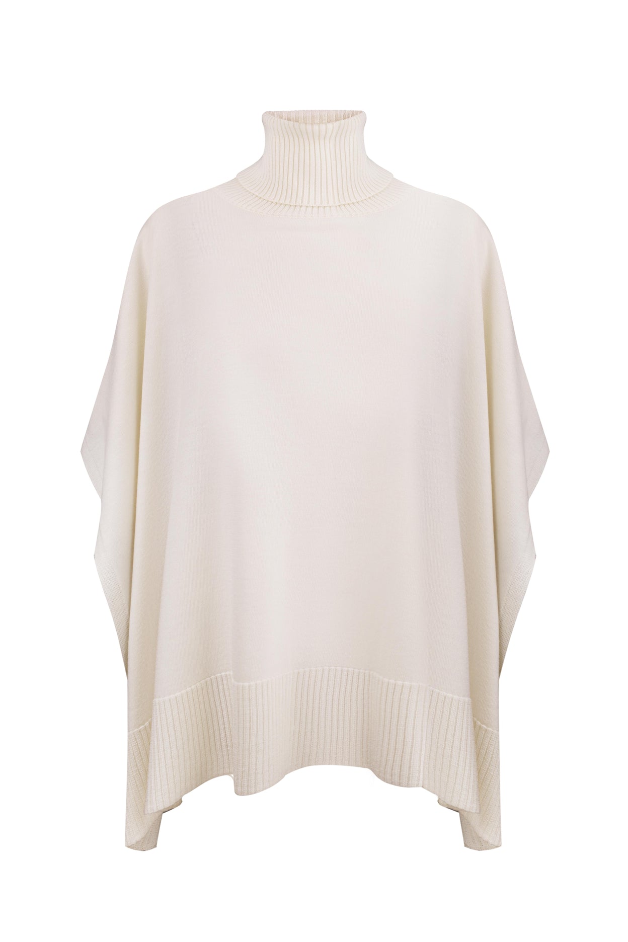Merino Turtleneck Cape