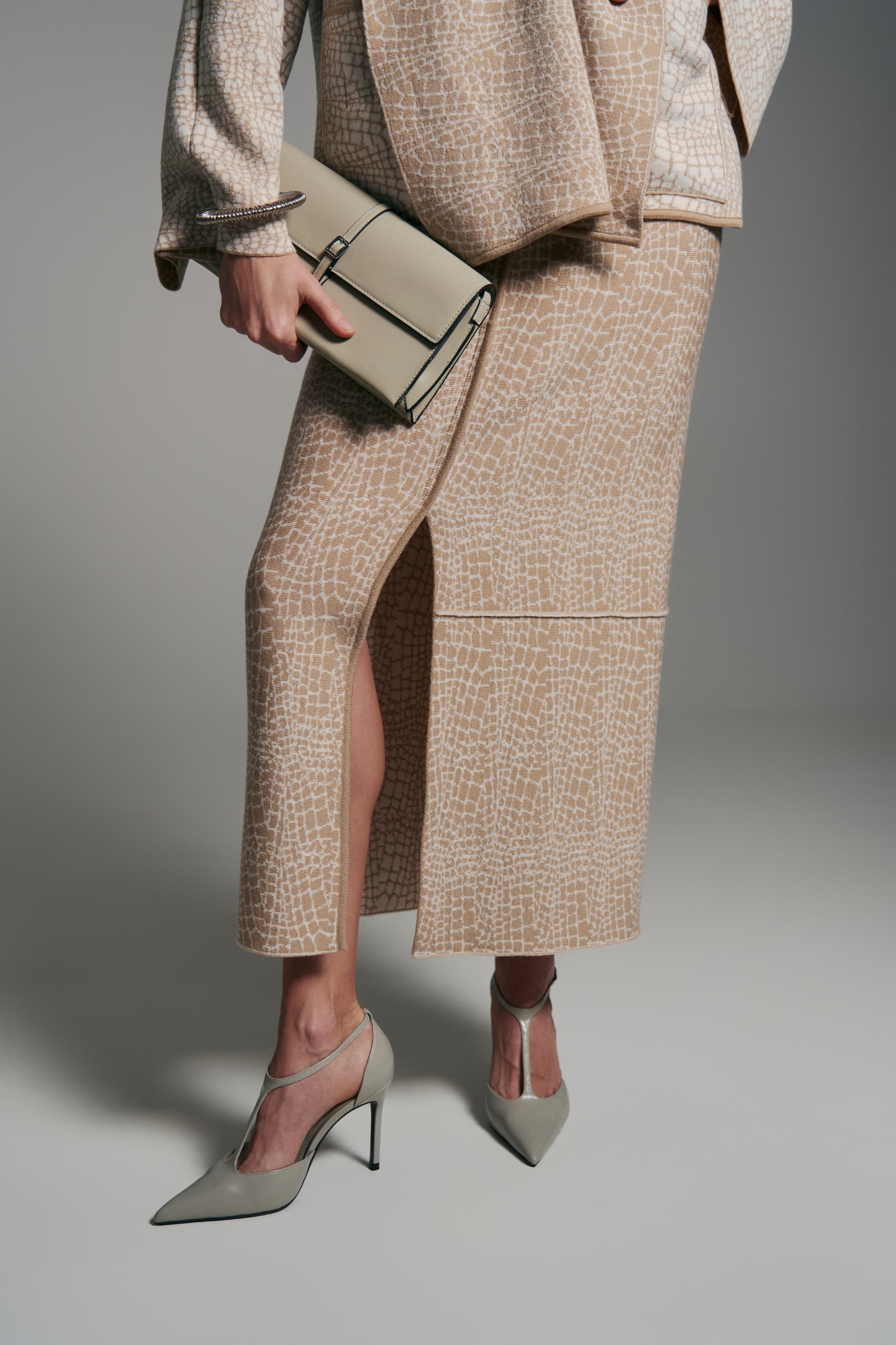 Python Jacquard Skirt