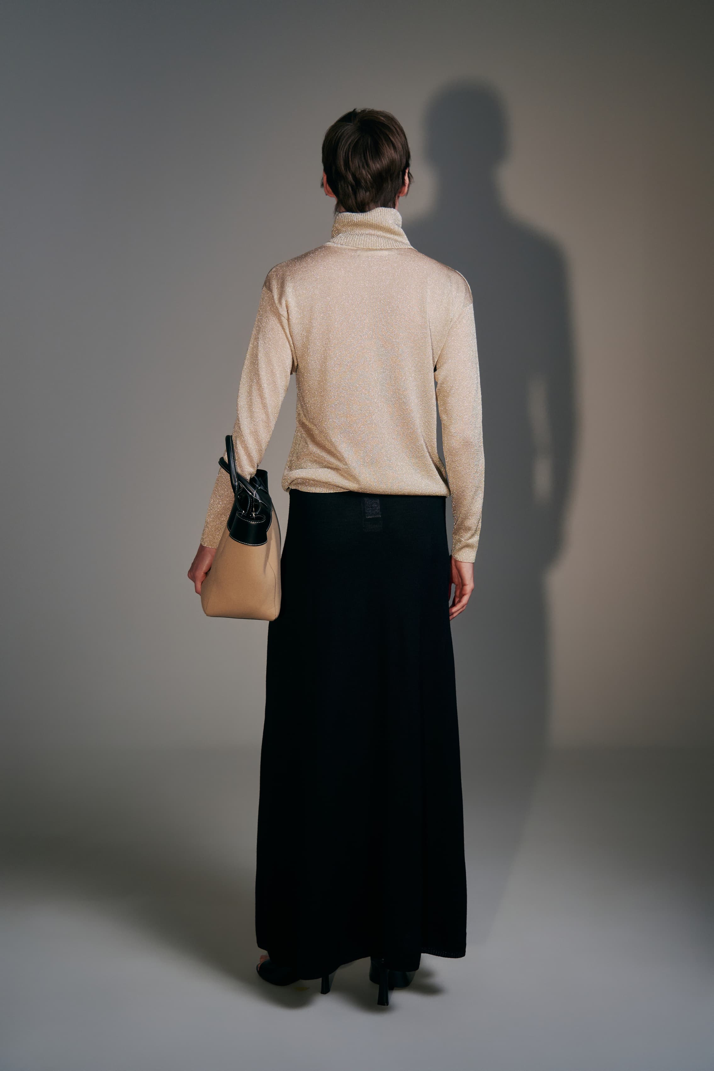 Glitzer-Rollkragenpullover