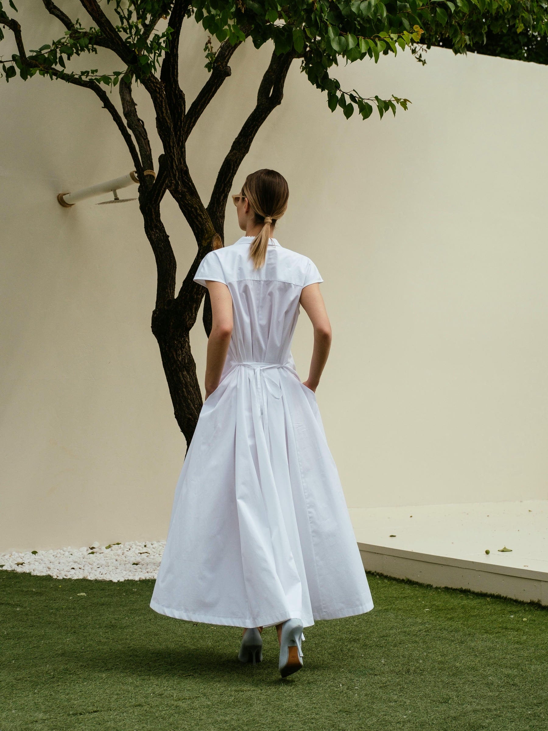 Midikleid aus Baumwolle