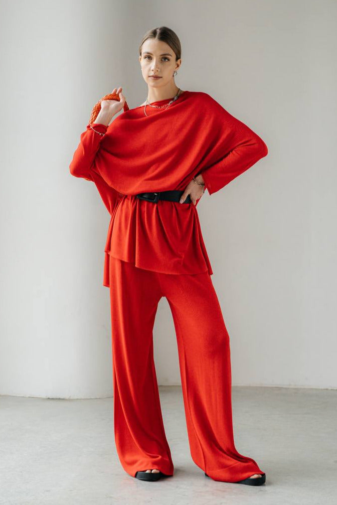 Lightweight Wide-Leg Trousers