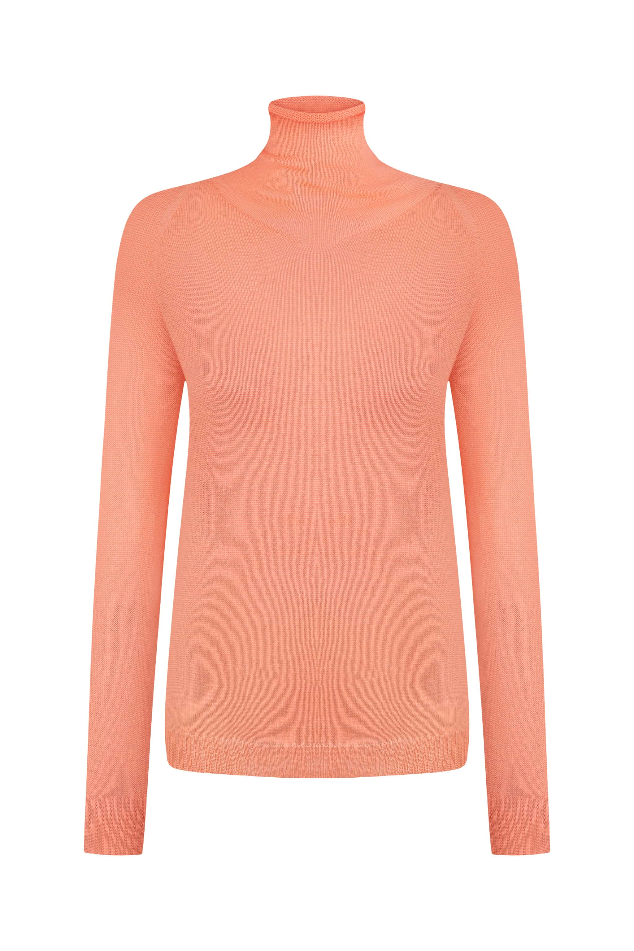 Rollkragenpullover aus extrafeiner Merinowolle