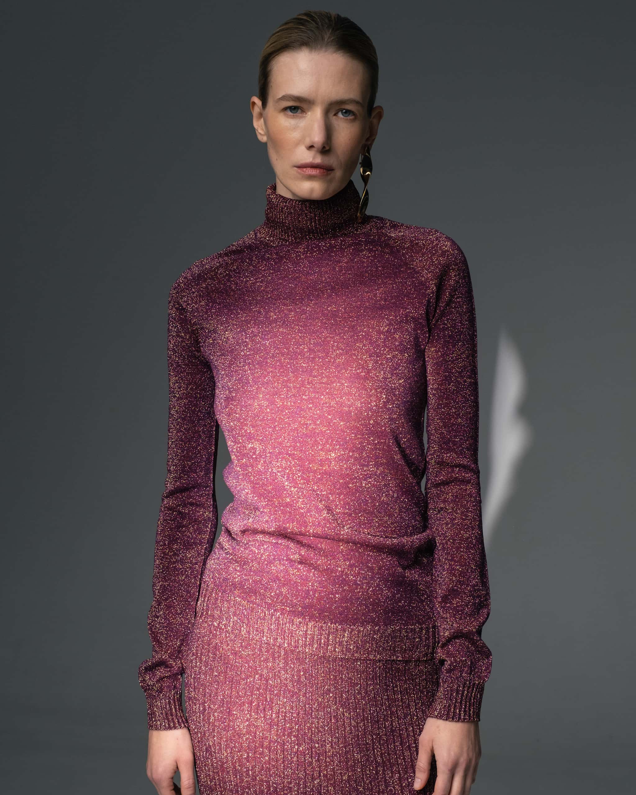 Lurex Shimmering Turtleneck