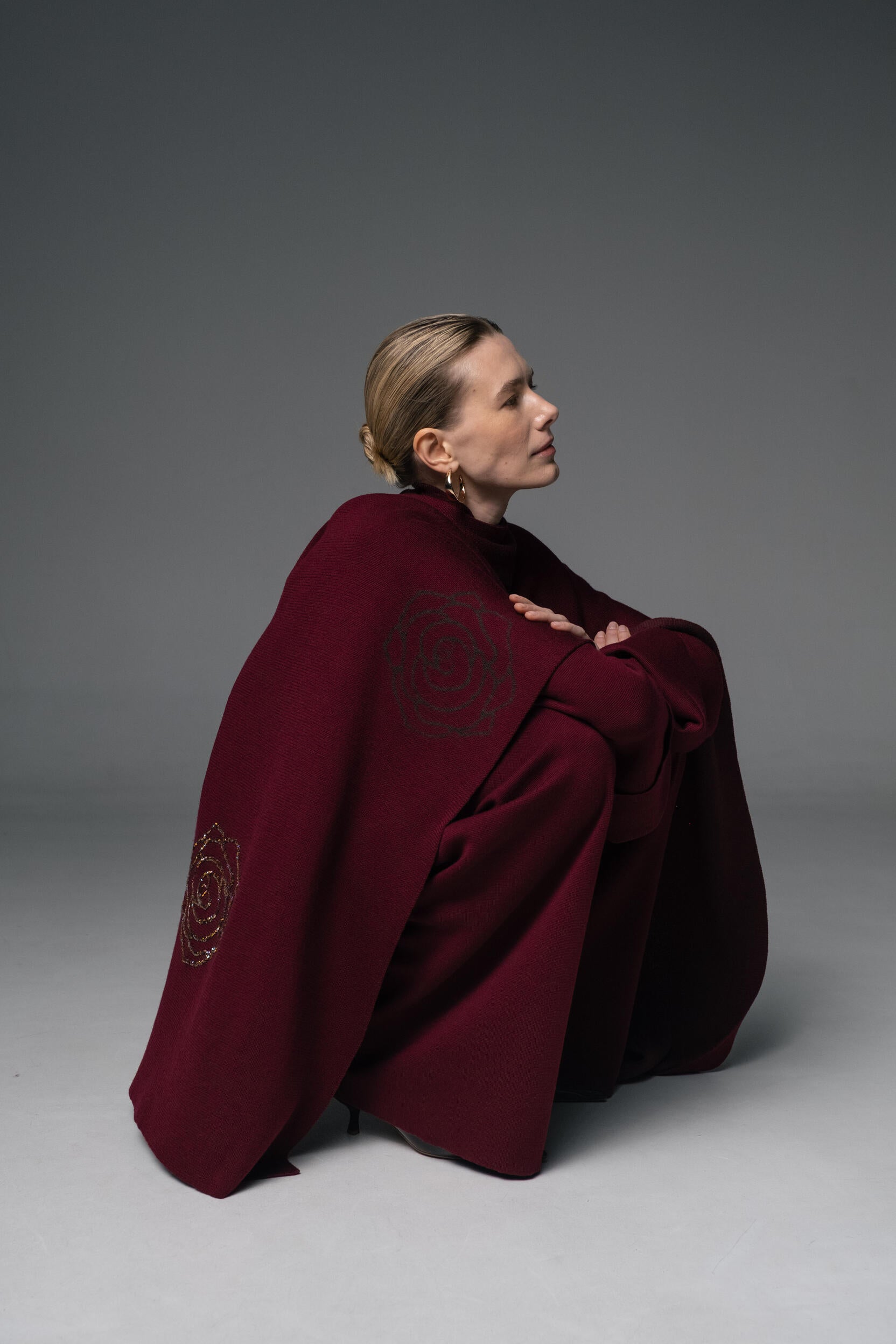 Merino Wool Dense Wide-Leg Trousers