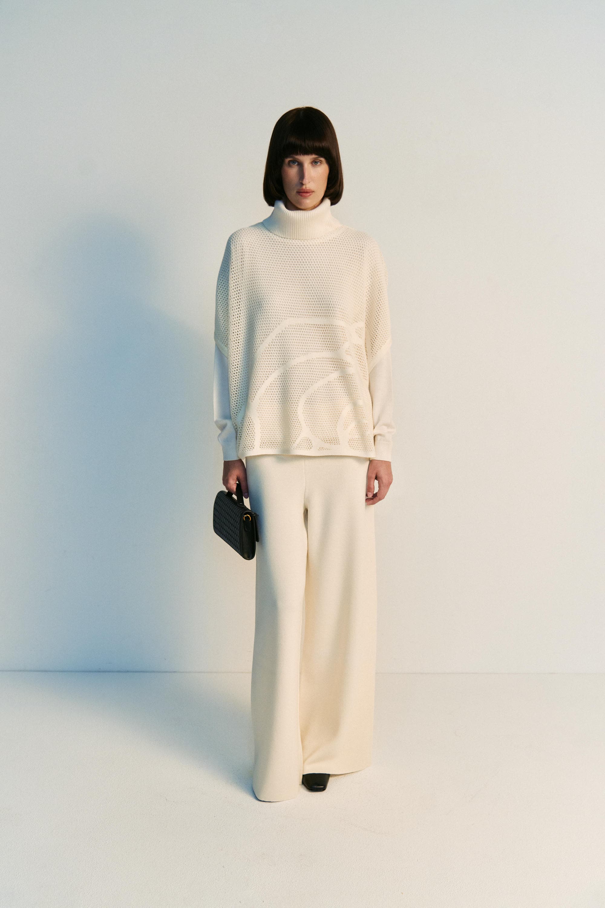 Merino Dense Wide-Leg Trousers