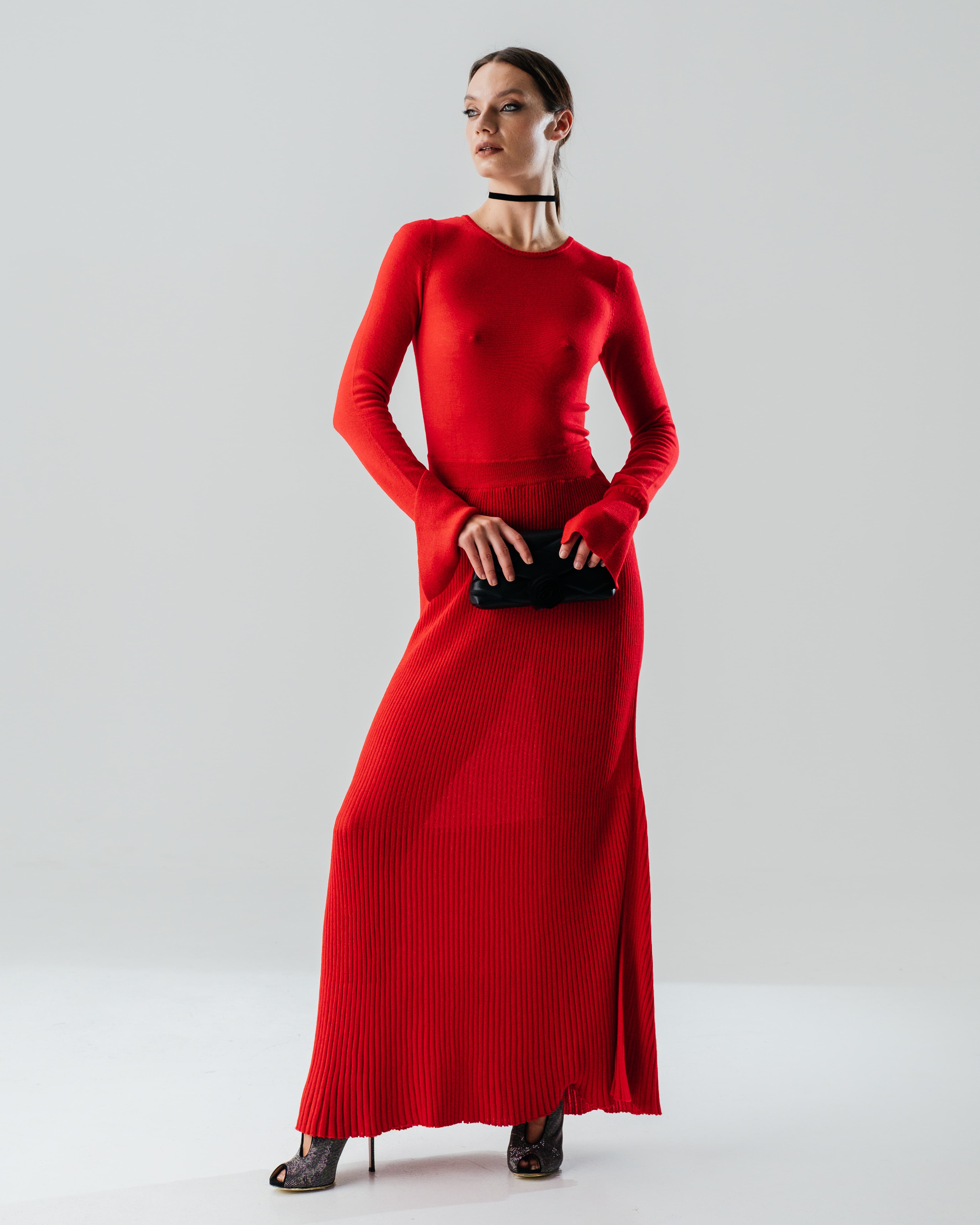 Merino Long-Sleeved Maxi Dress