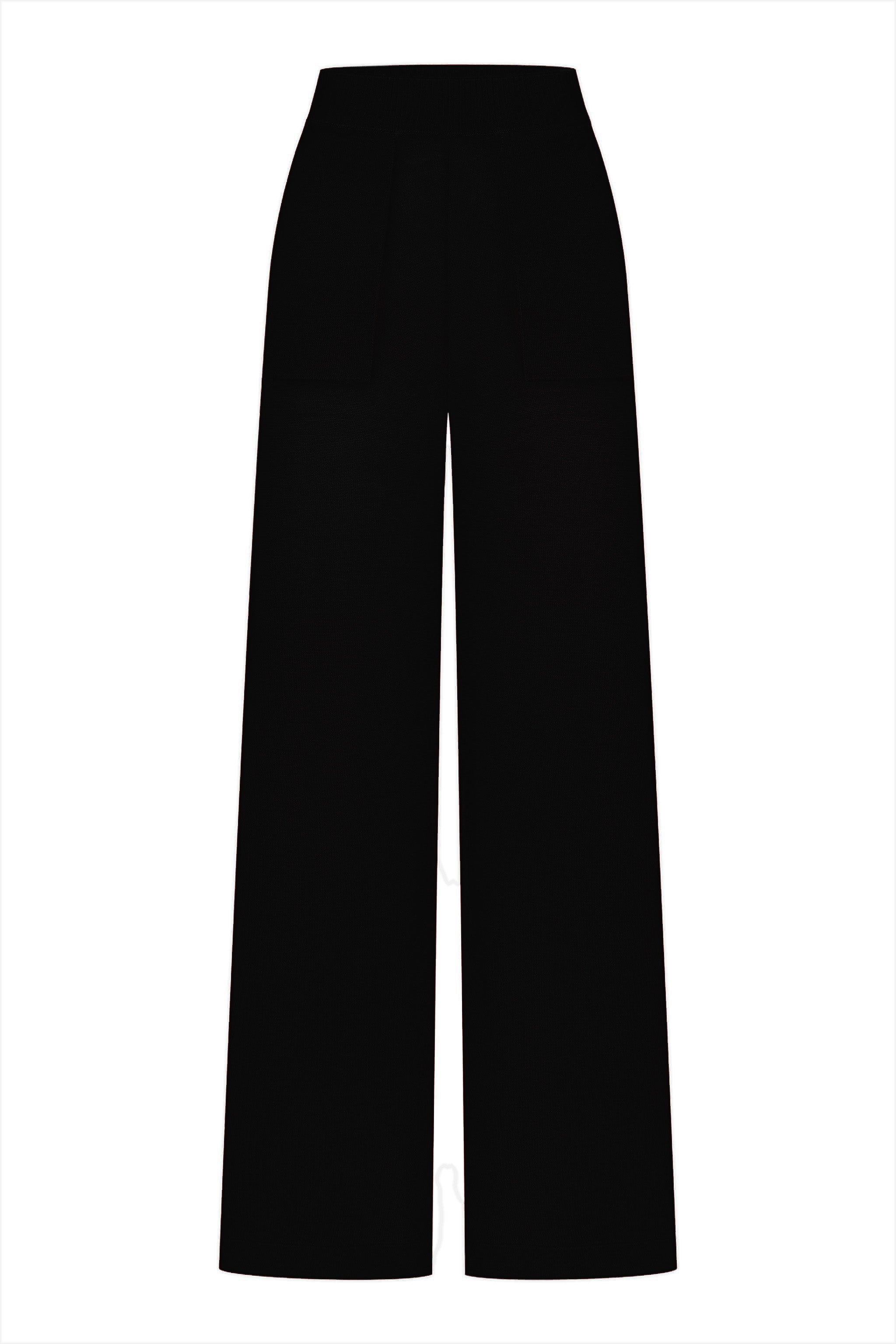 Black pants on a white background