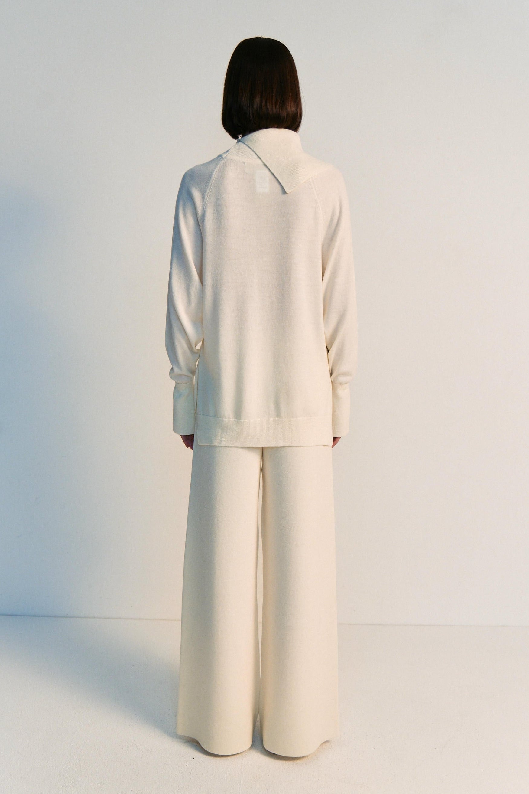 Entspannter Rollkragenpullover aus Merinowolle