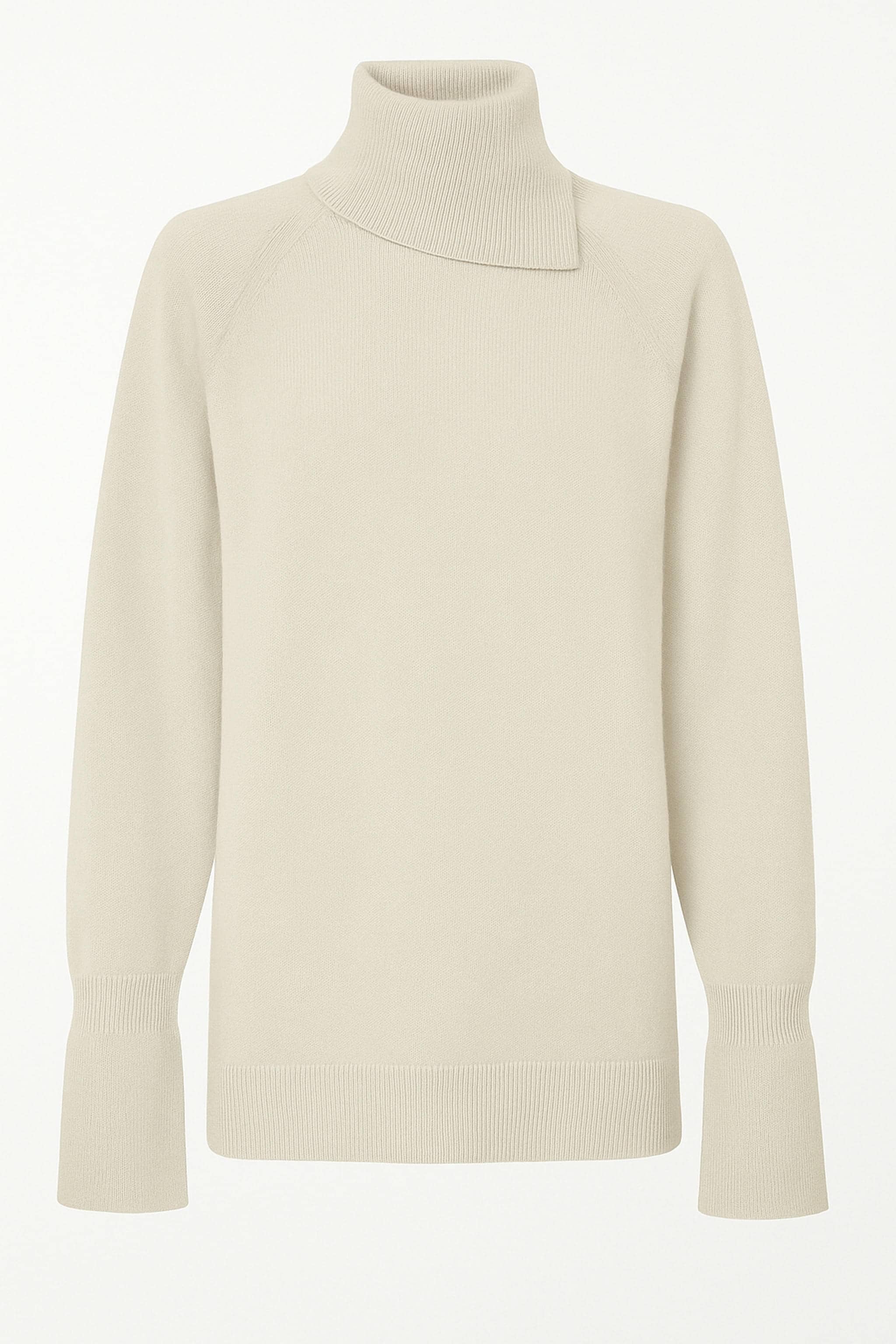 Entspannter Rollkragenpullover aus Merinowolle