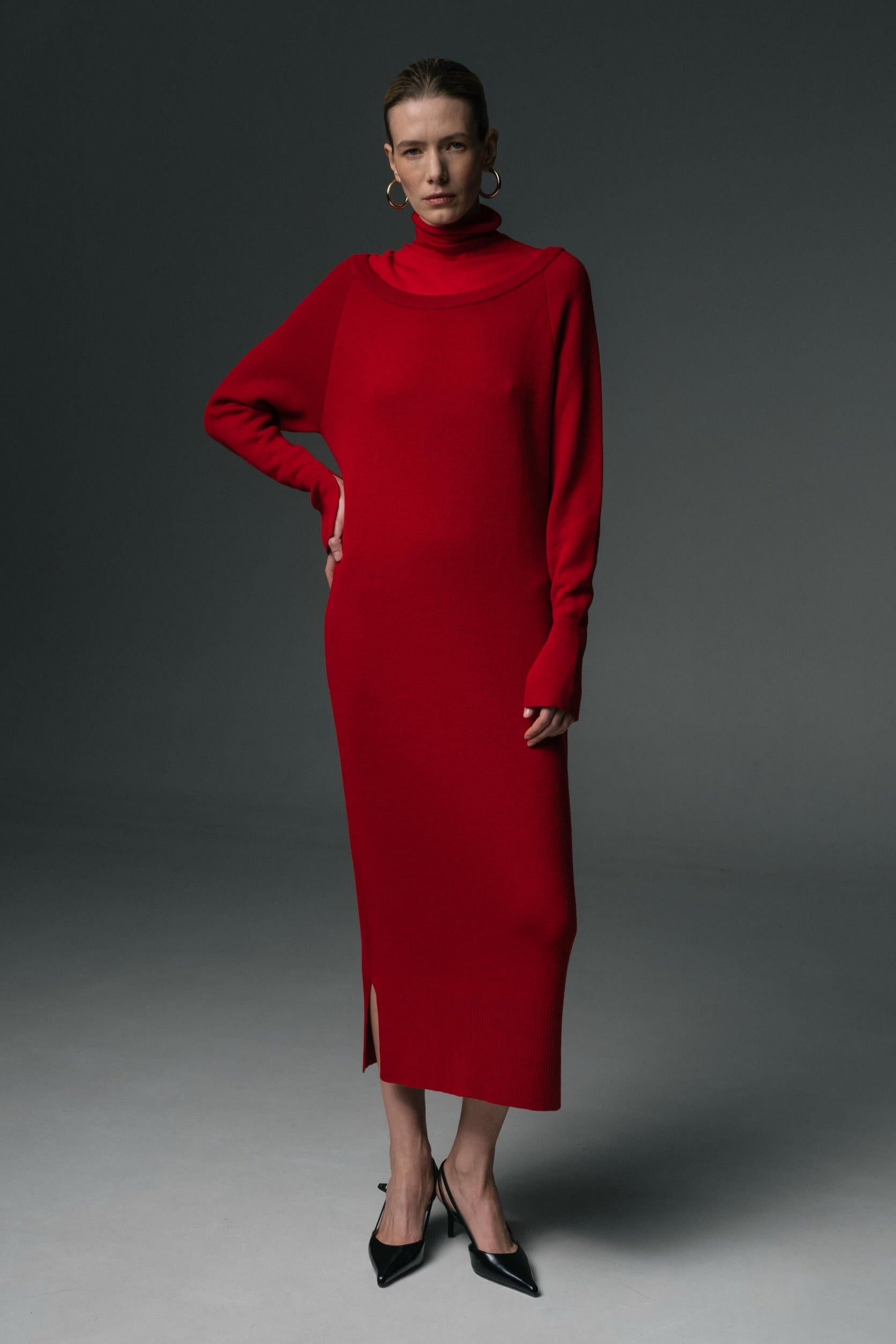 Merino Turtleneck Dress