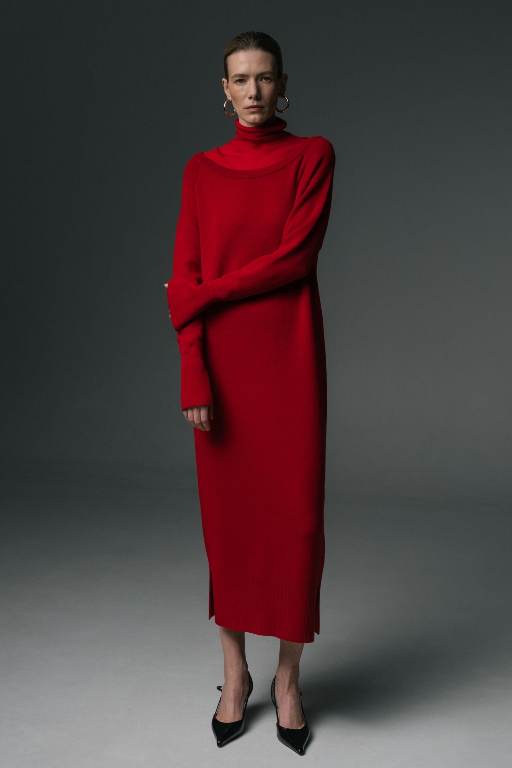 Merino Turtleneck Dress