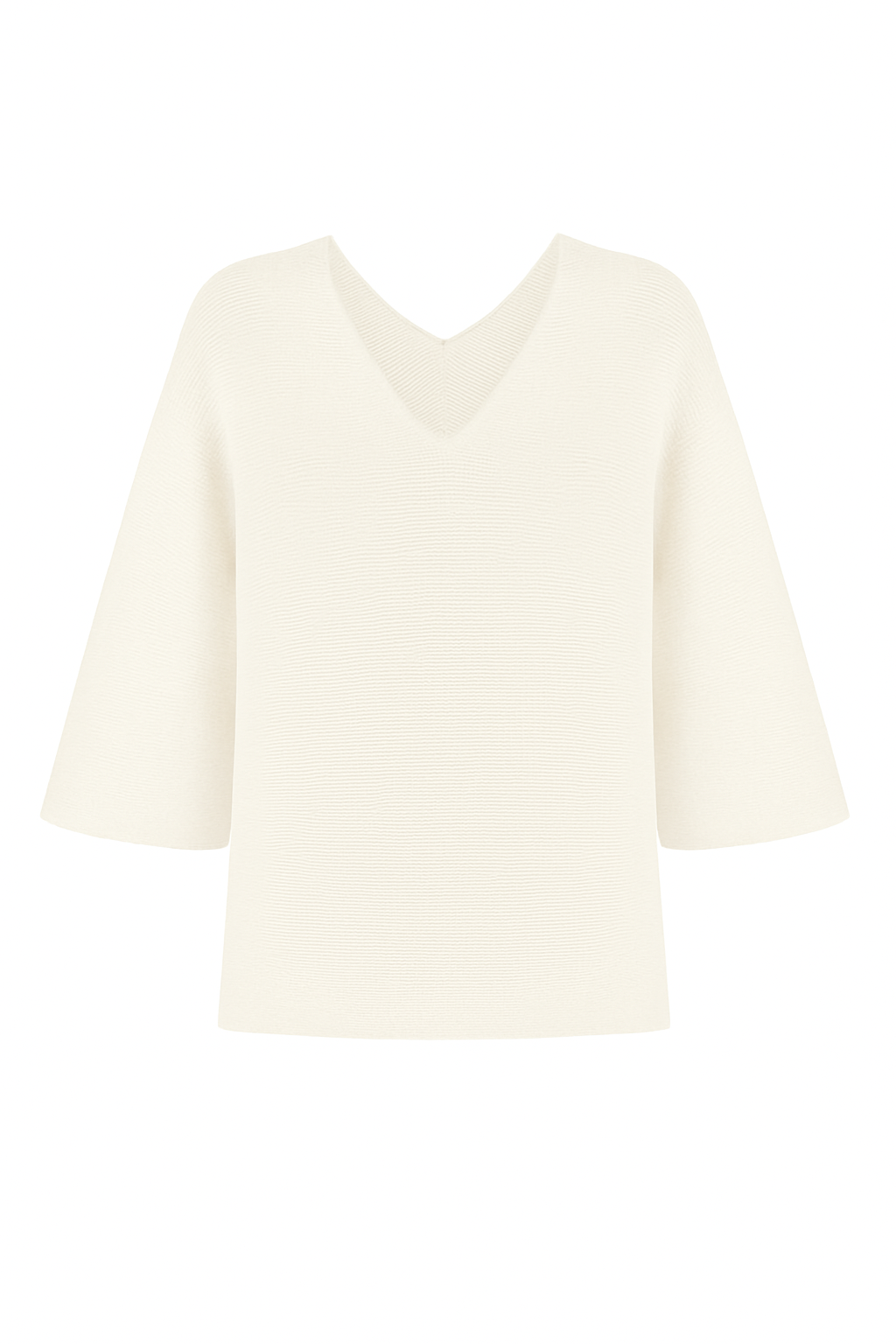 Merino-Pullover mit V-Ausschnitt