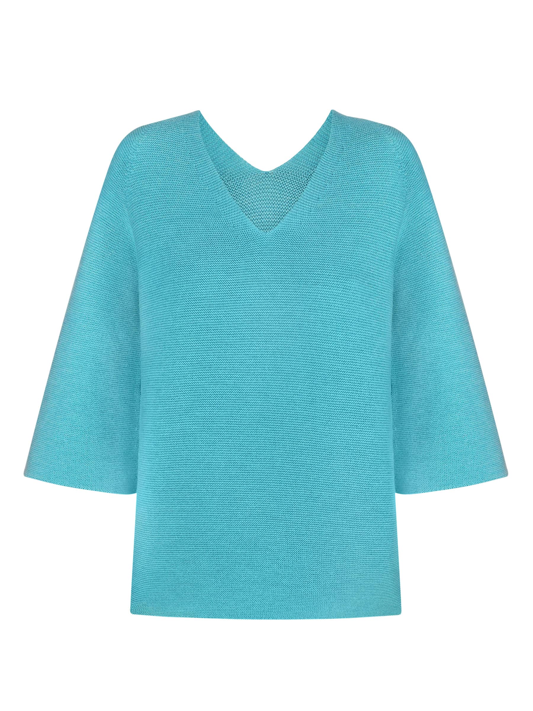 Merino-Pullover mit V-Ausschnitt