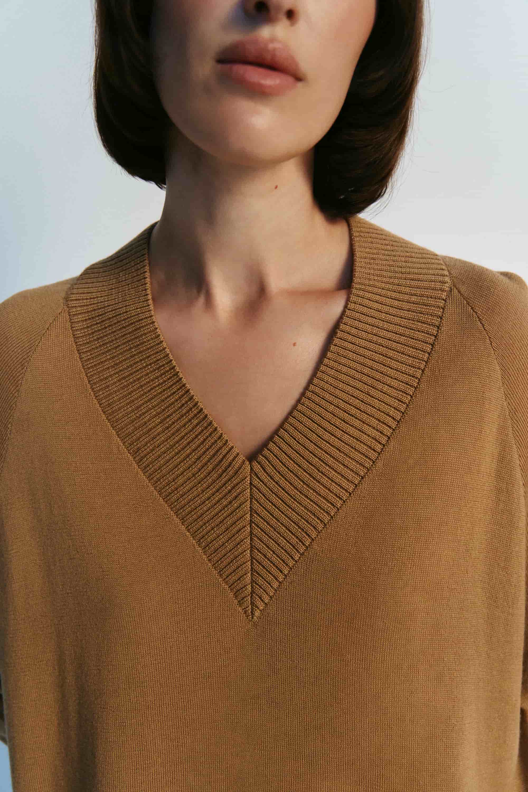 Merino Fine V-Ausschnitt Pullover
