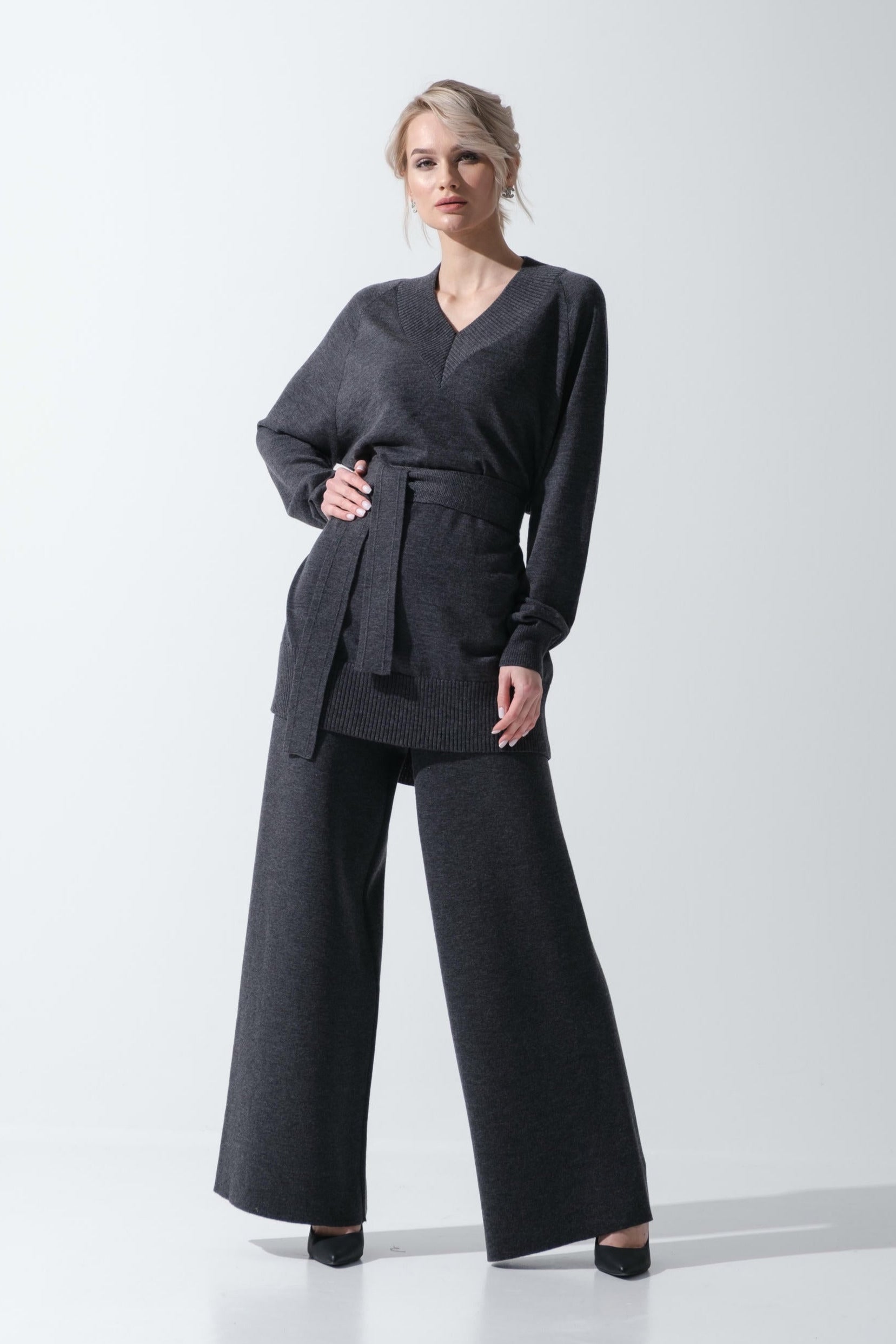 Merino Fine V-Ausschnitt Pullover