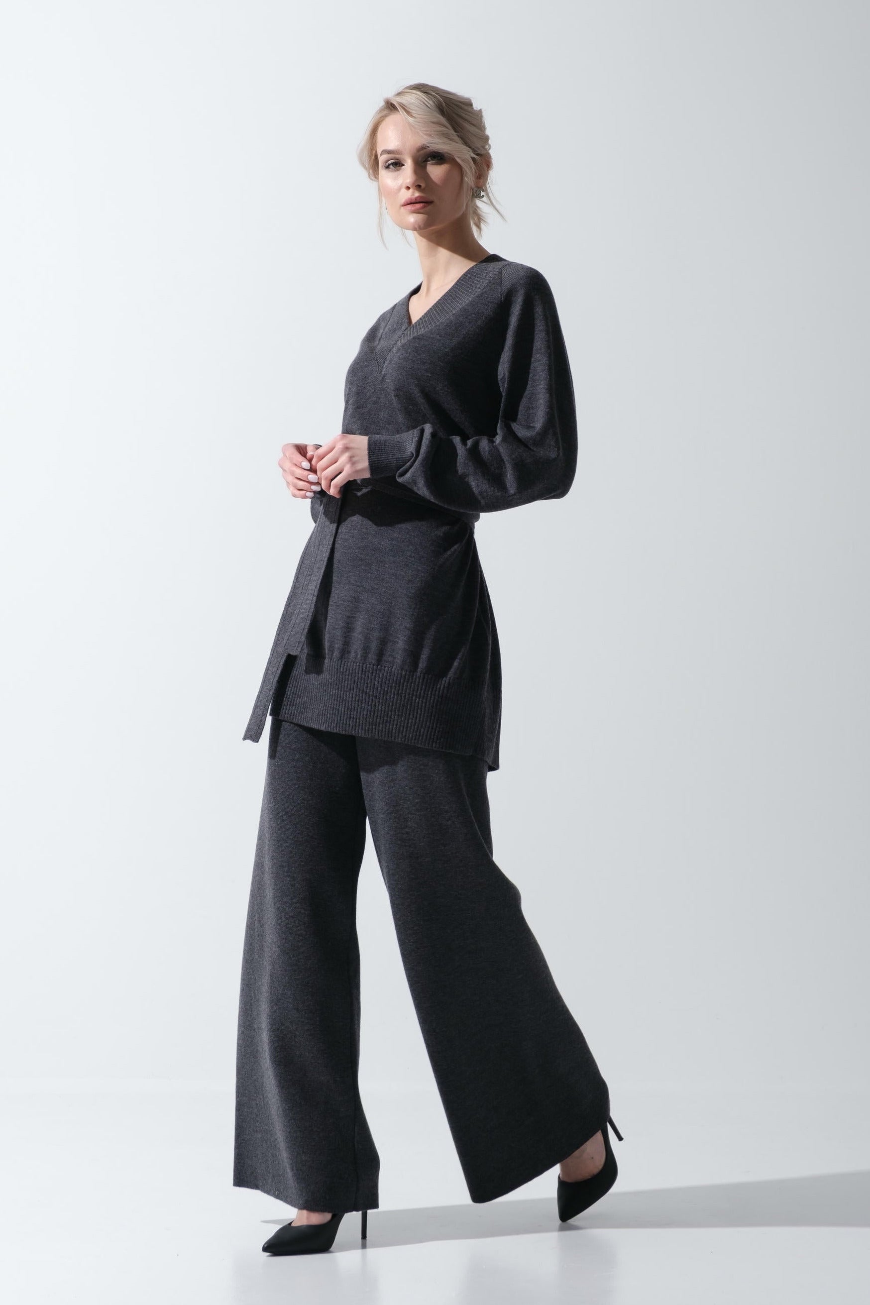 Merino Fine V-Ausschnitt Pullover