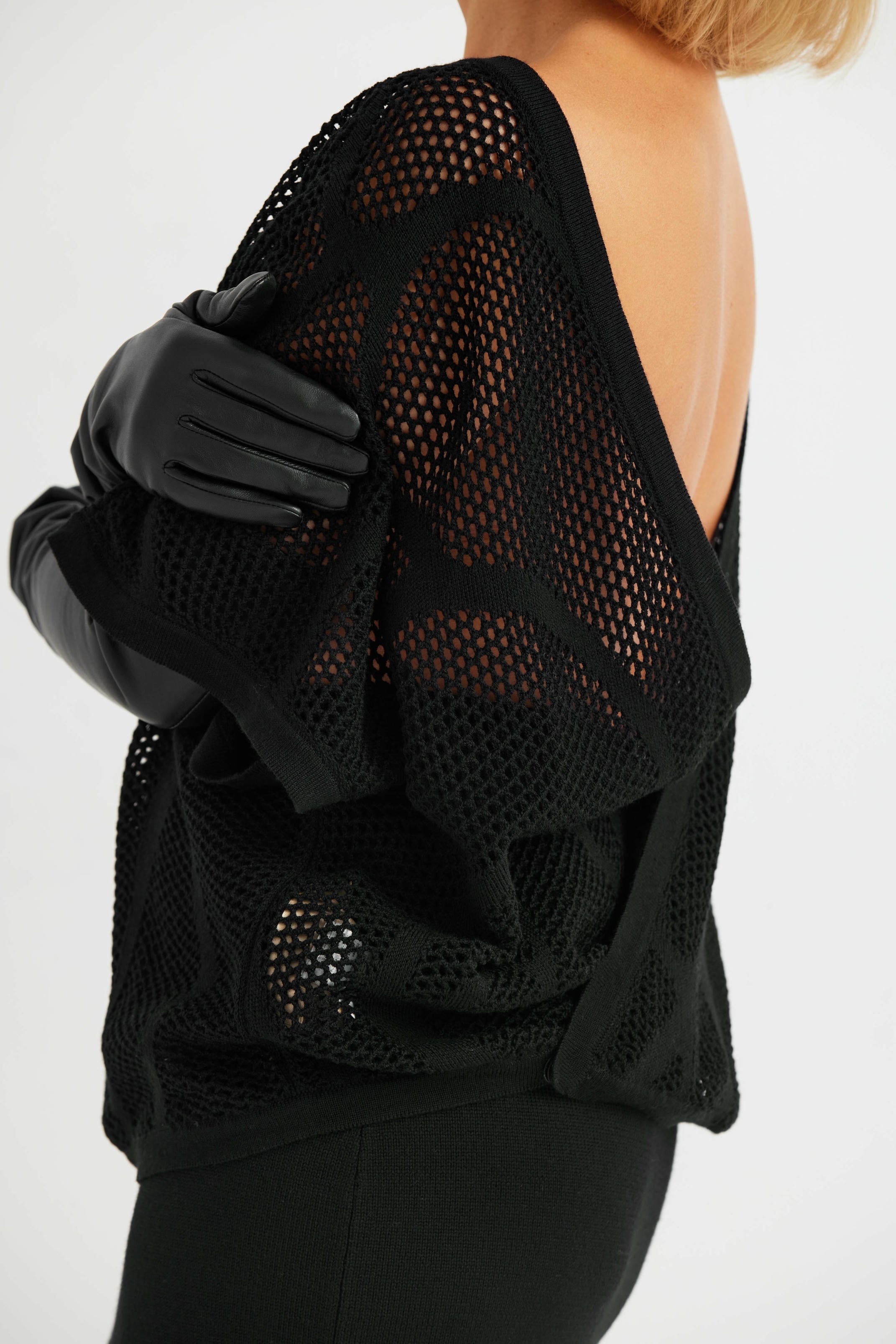 Merino Mesh Knit Top