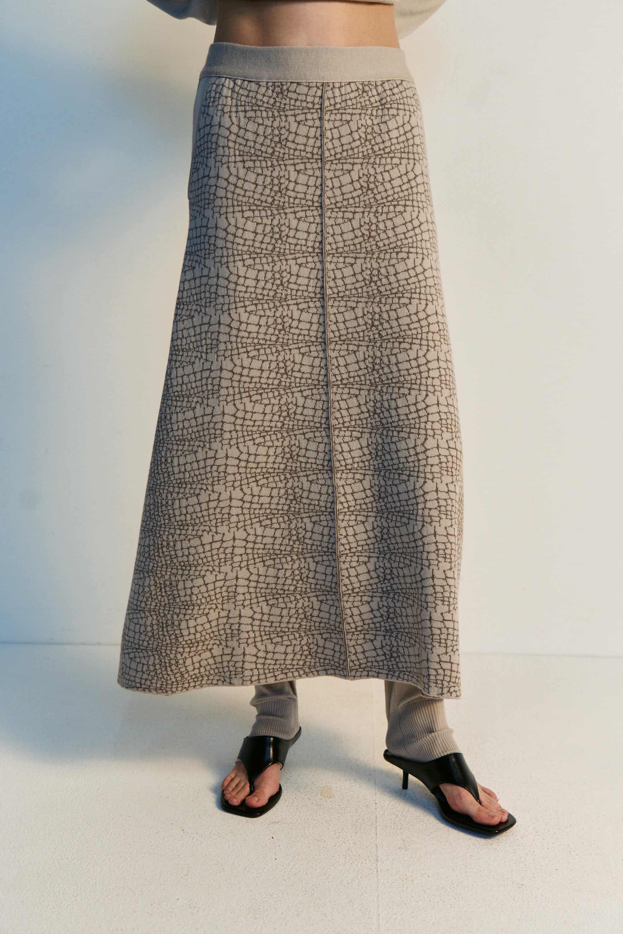 Jacquard-Rock aus Pythongewebe