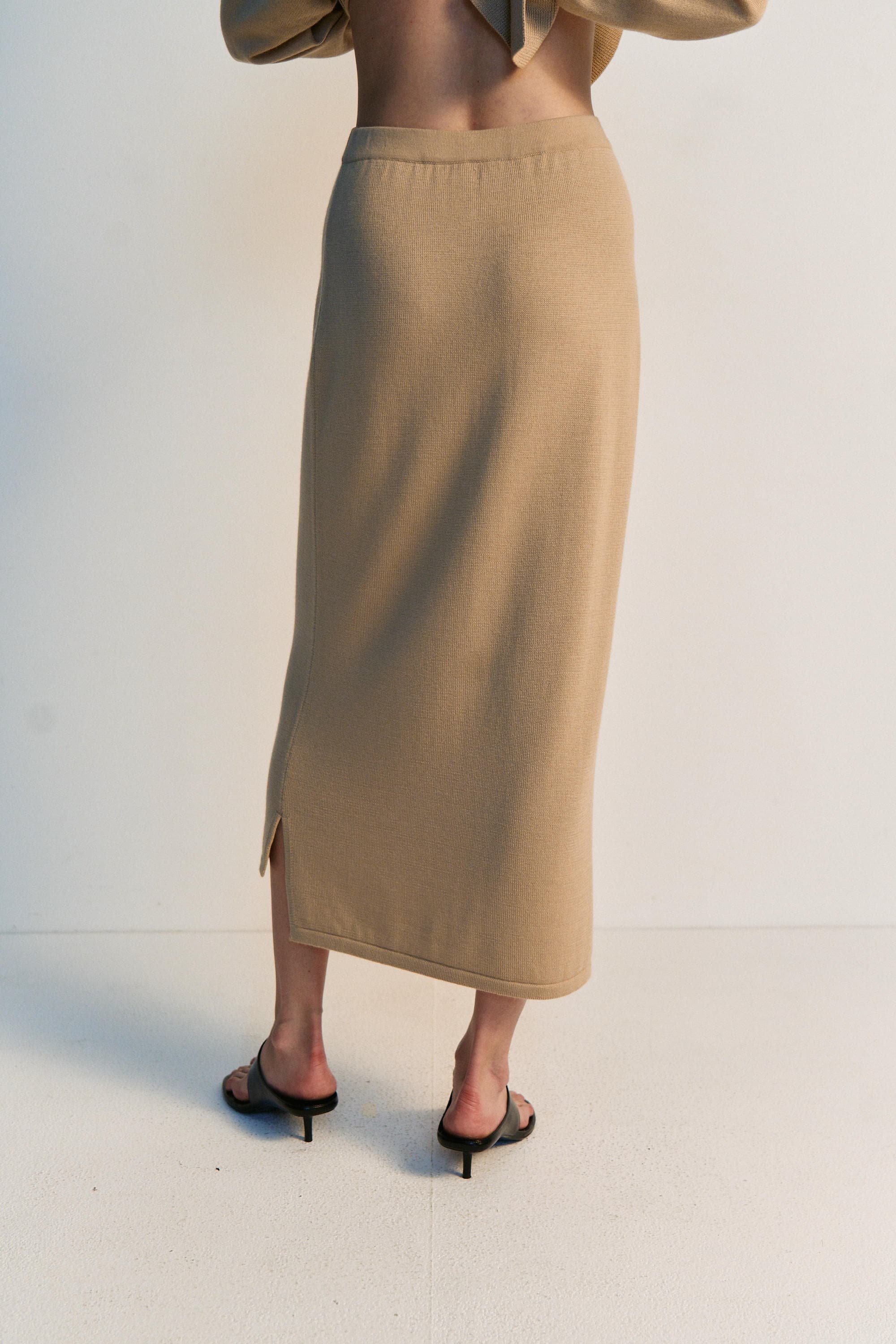 Merino Midi Skirt
