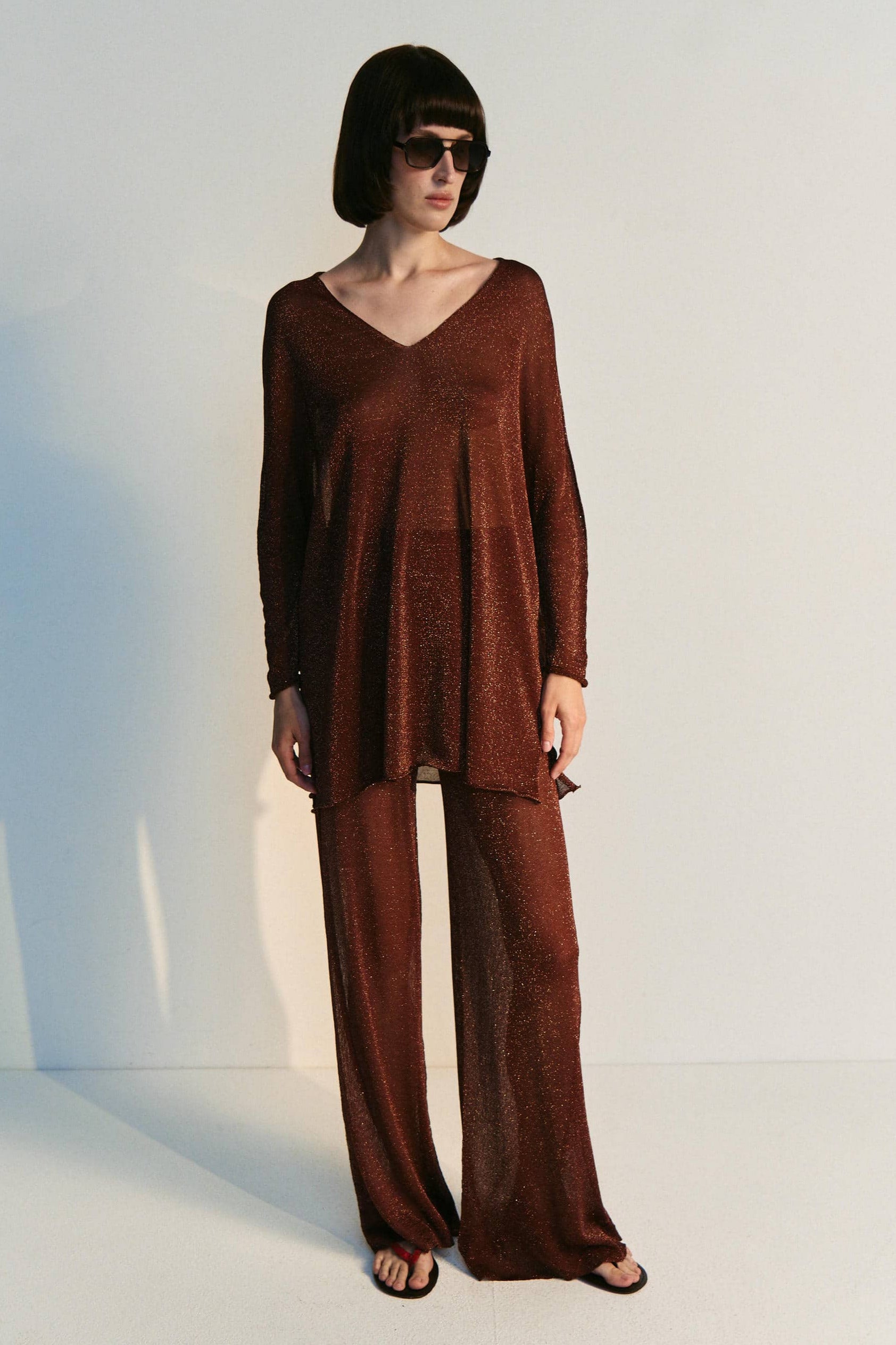 Lurex Metallic-Strickset