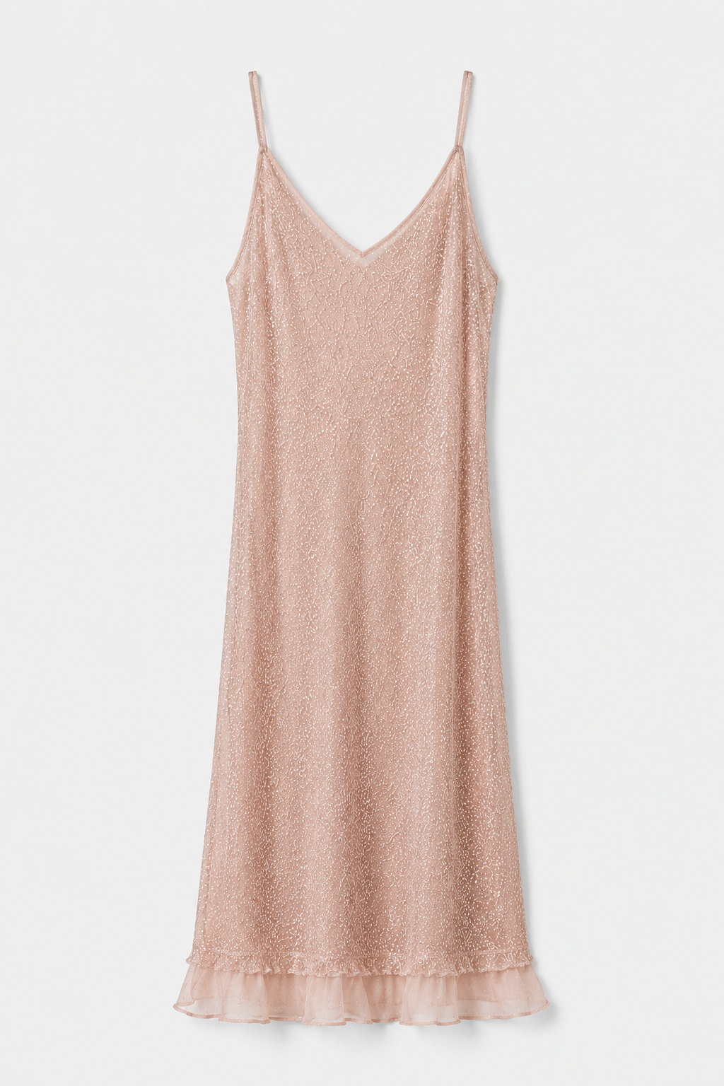 Schimmerndes Lurex-Kleid mit Seidenfutter