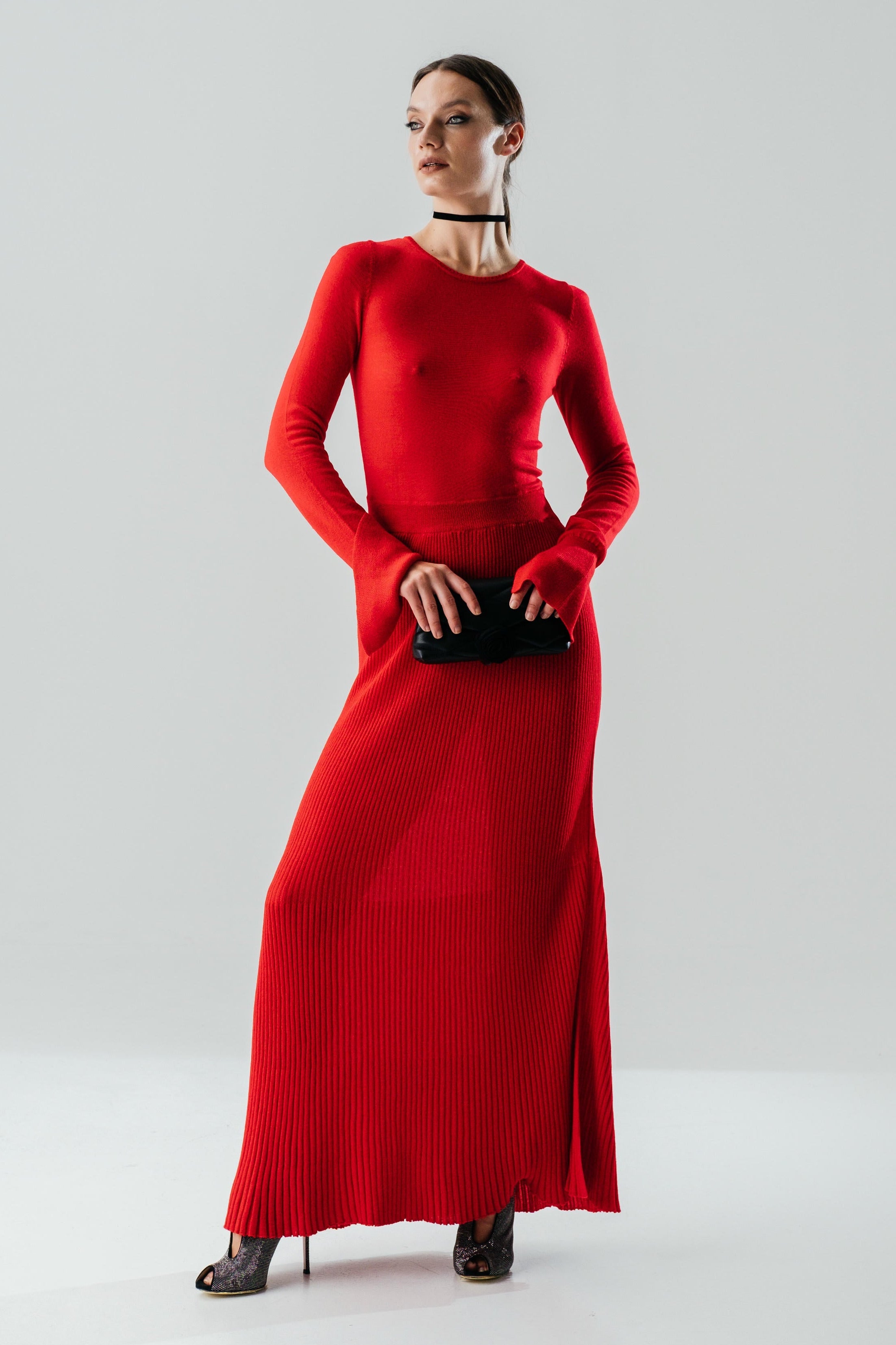 Merino Long-Sleeved Maxi Dress