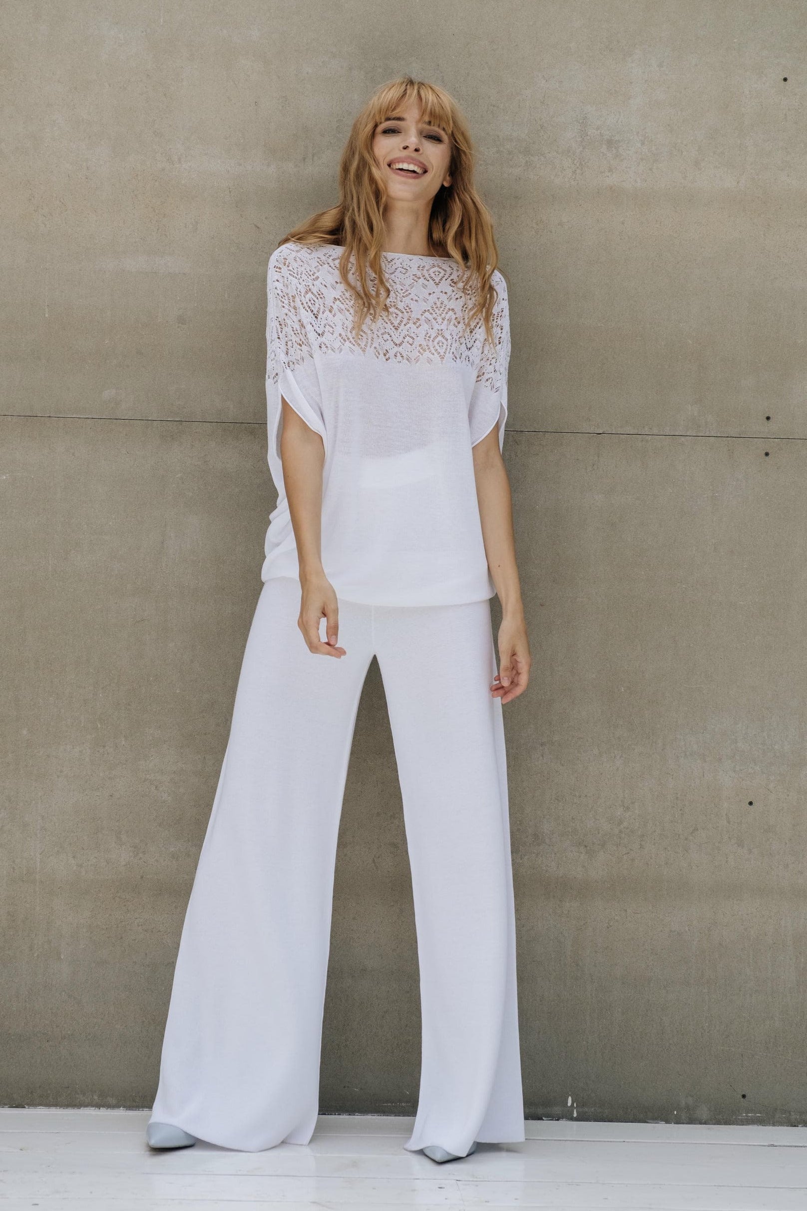Sommerhose mit weitem Bein