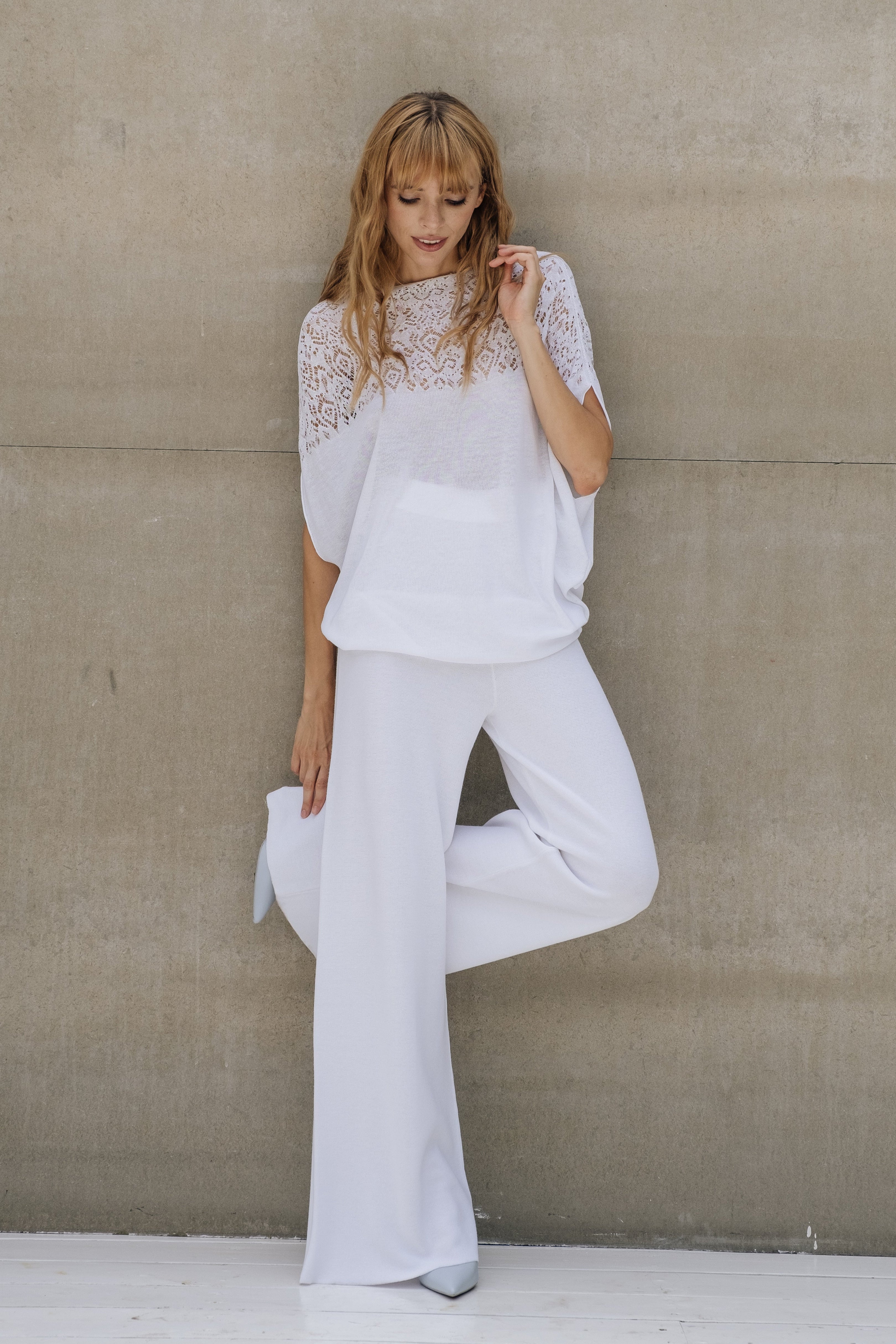 Sommerhose mit weitem Bein
