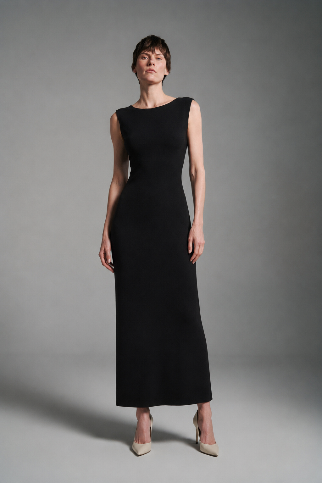 Black Cashmere Silk Dress