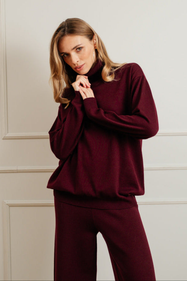 Merino Relaxed Set mit weiter Hose