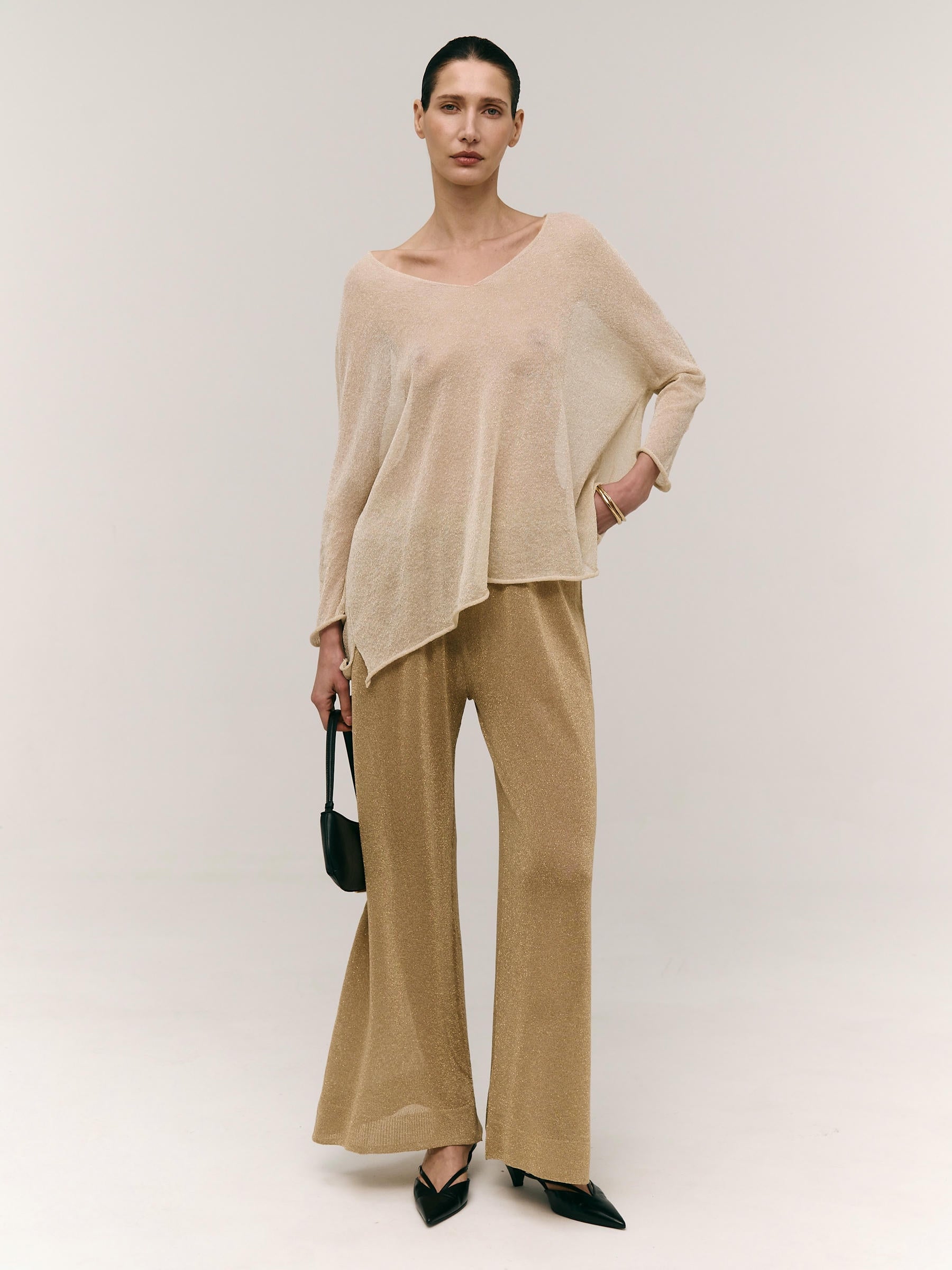 Schimmernde Lurex-Tunika