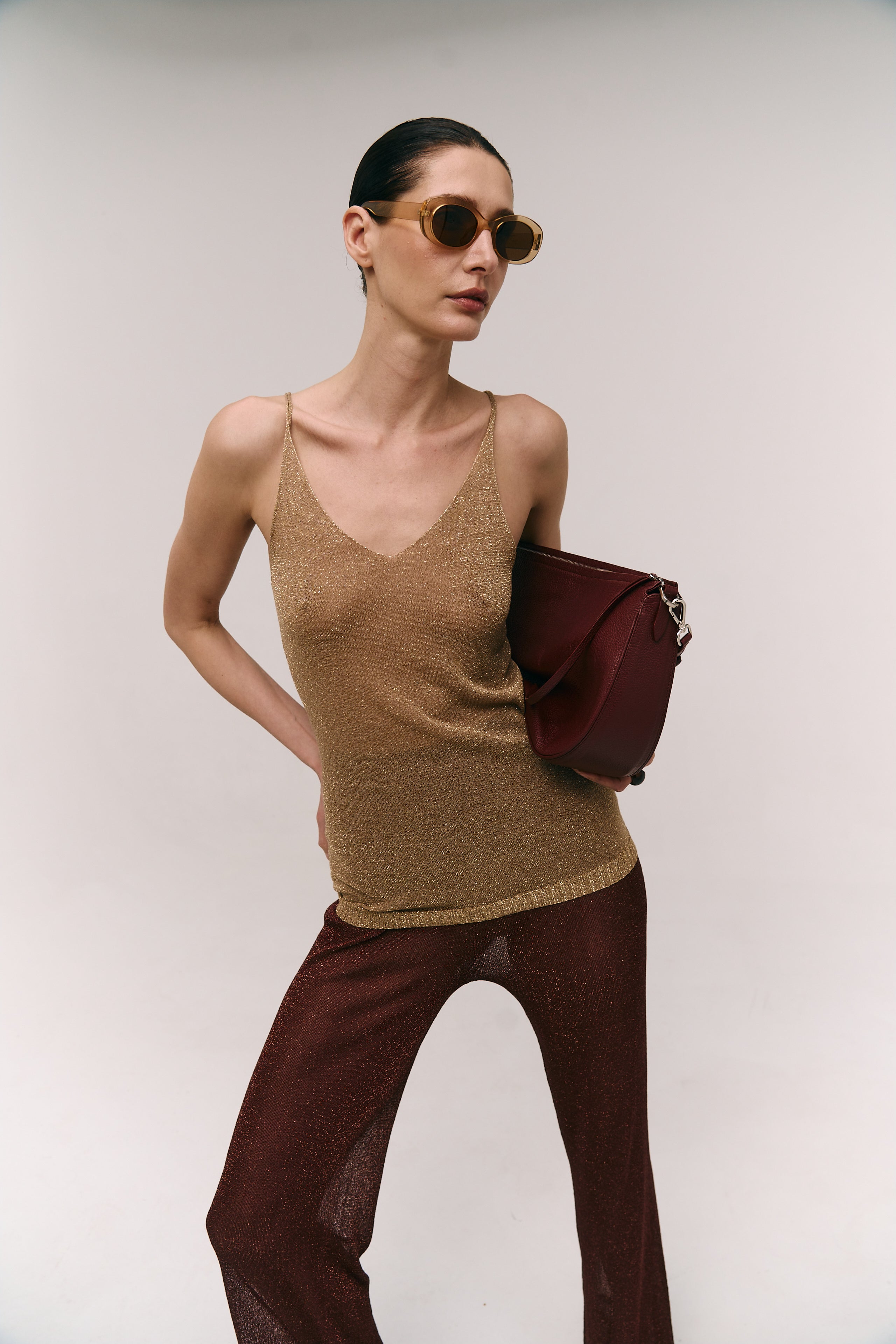 Lurex-Tanktop