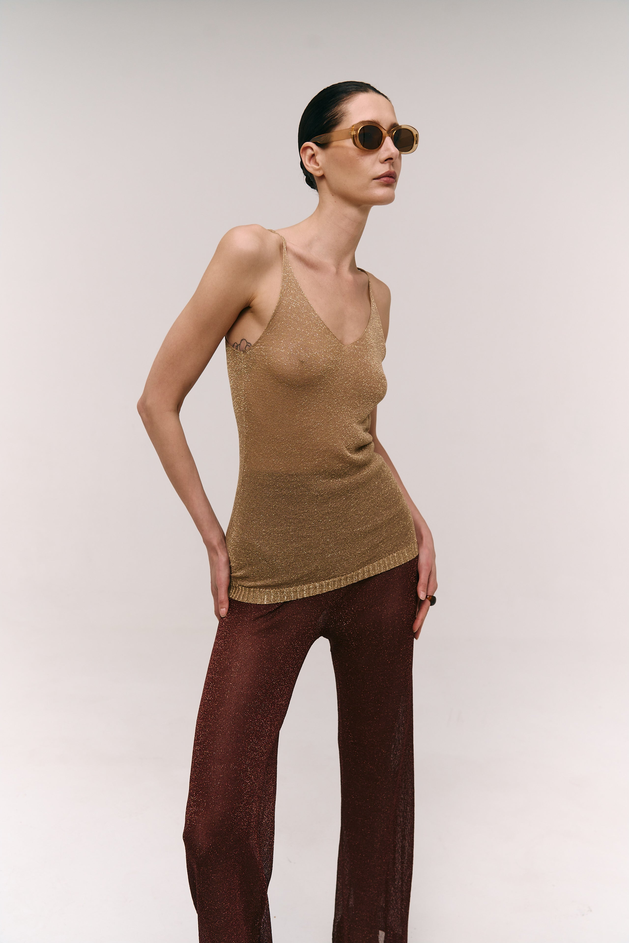 Lurex-Tanktop