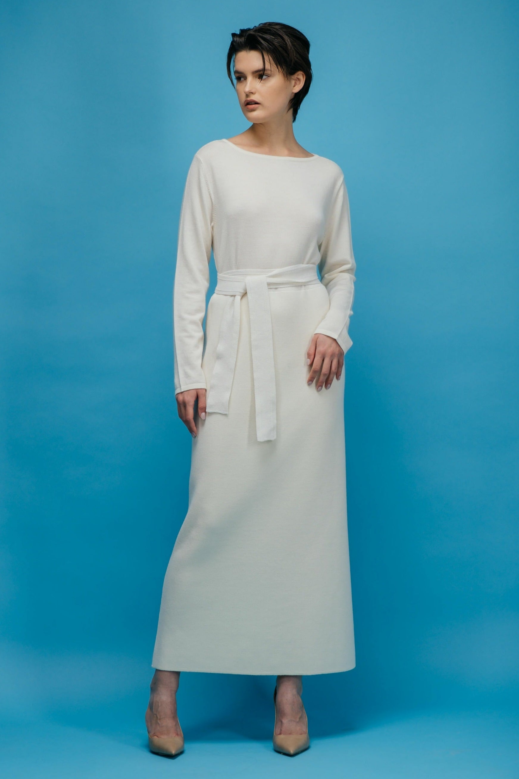 Merino-Schlauchkleid