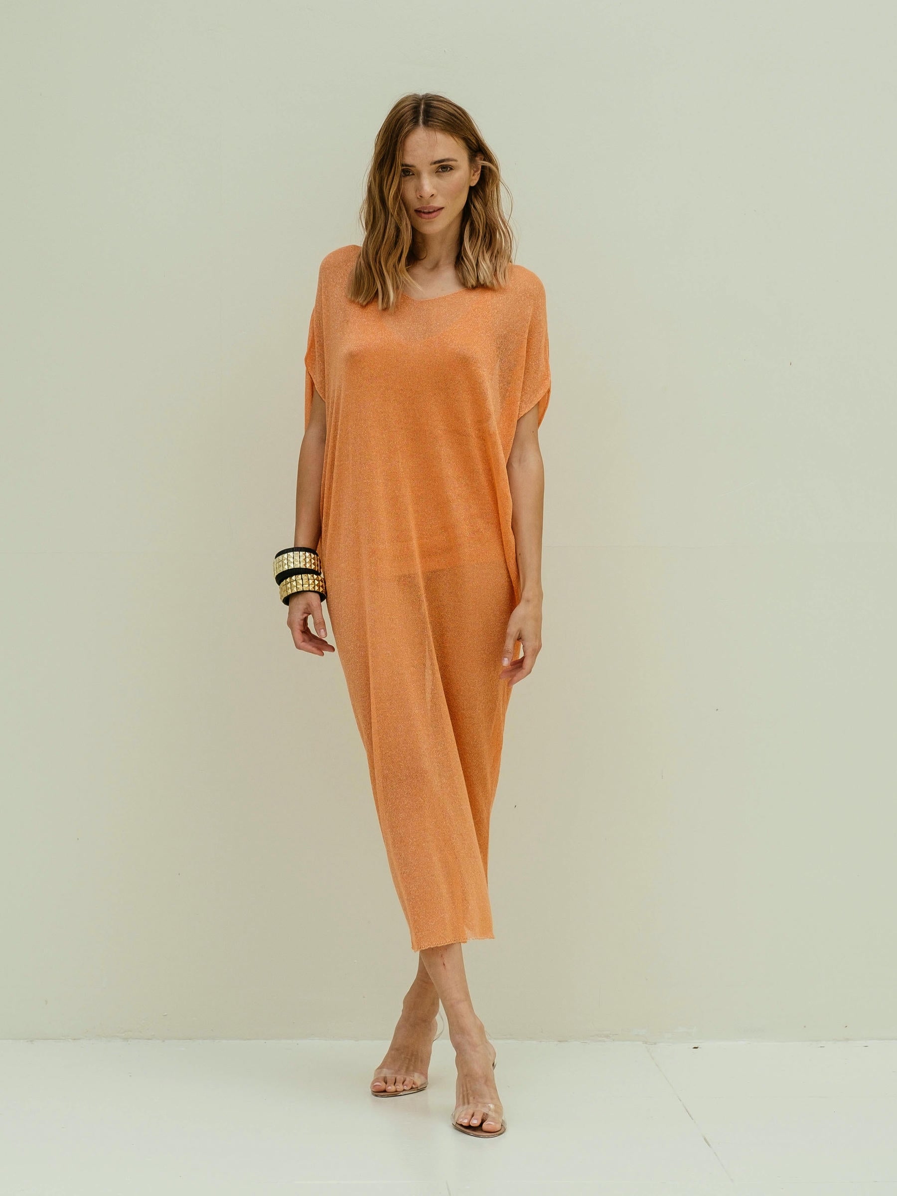 Tunika mit Lurex-Einlage