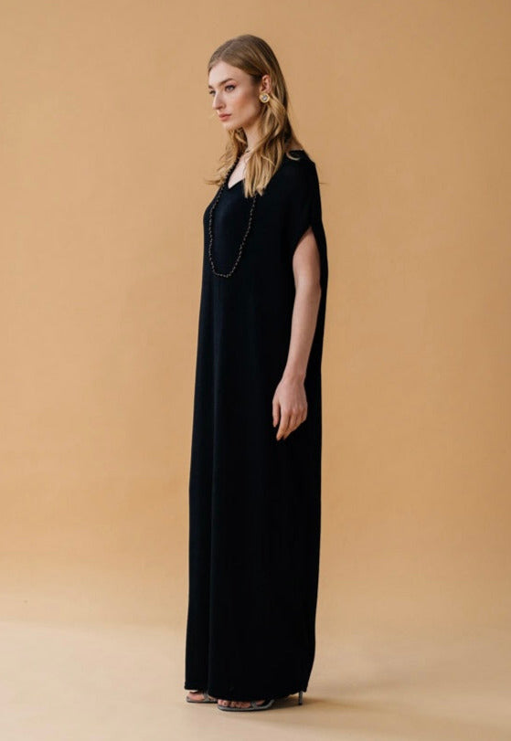 Silk-Merino Knit Tunic Dress