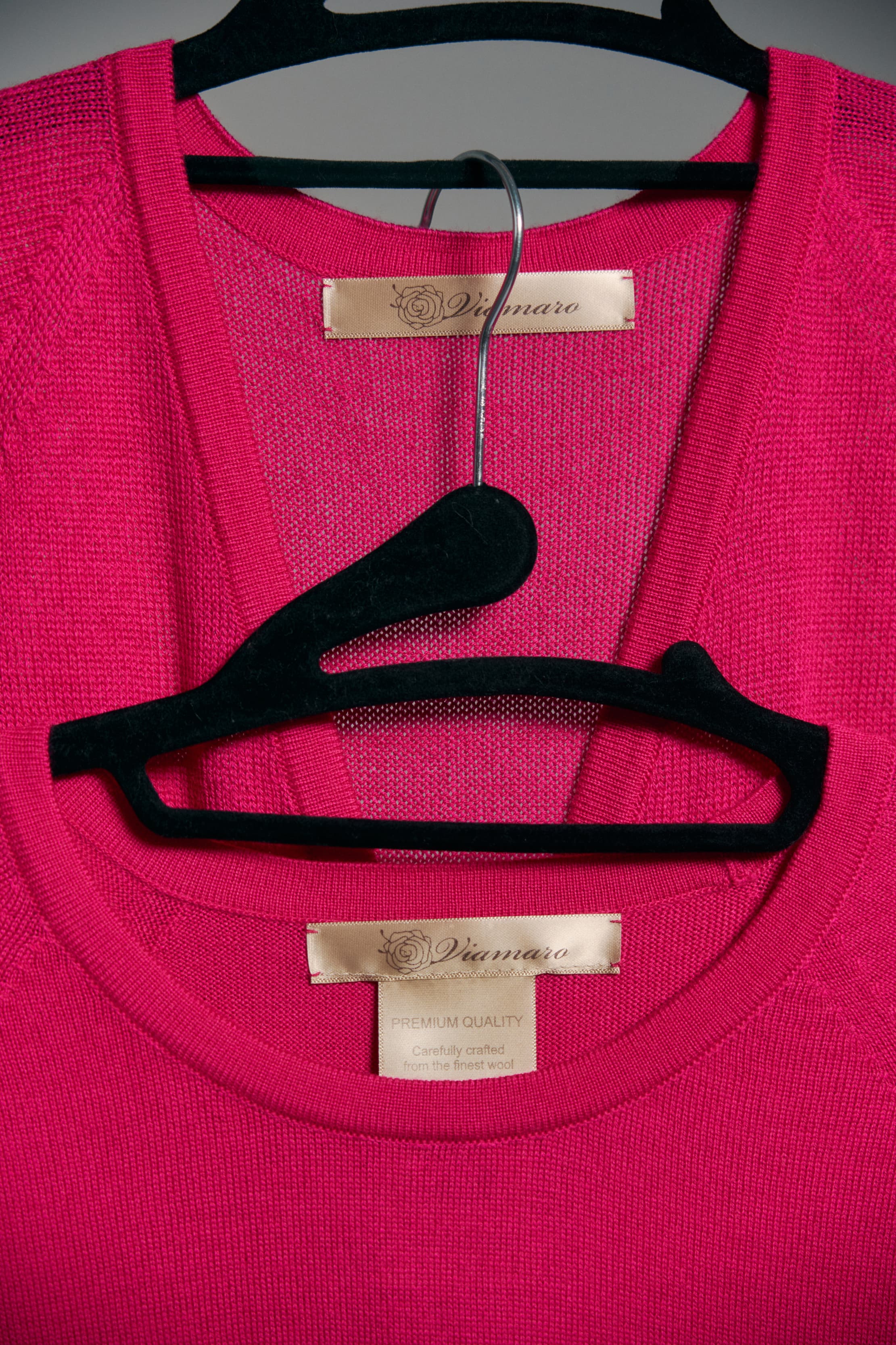 Air Twinset mit Rundhals-Top & Knopf-Cardigan