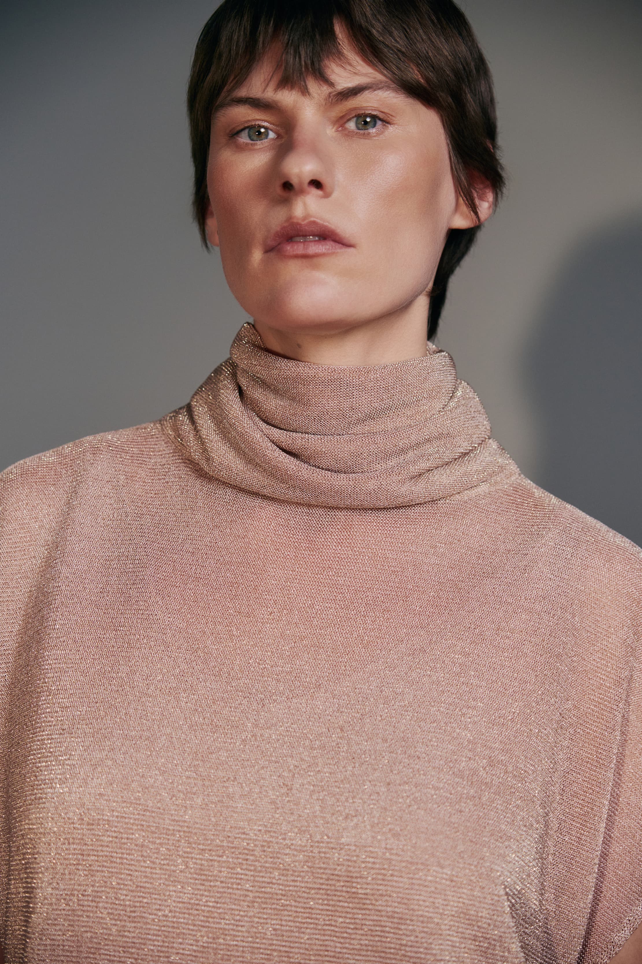 Detachable-Collar Cape & Dress Set