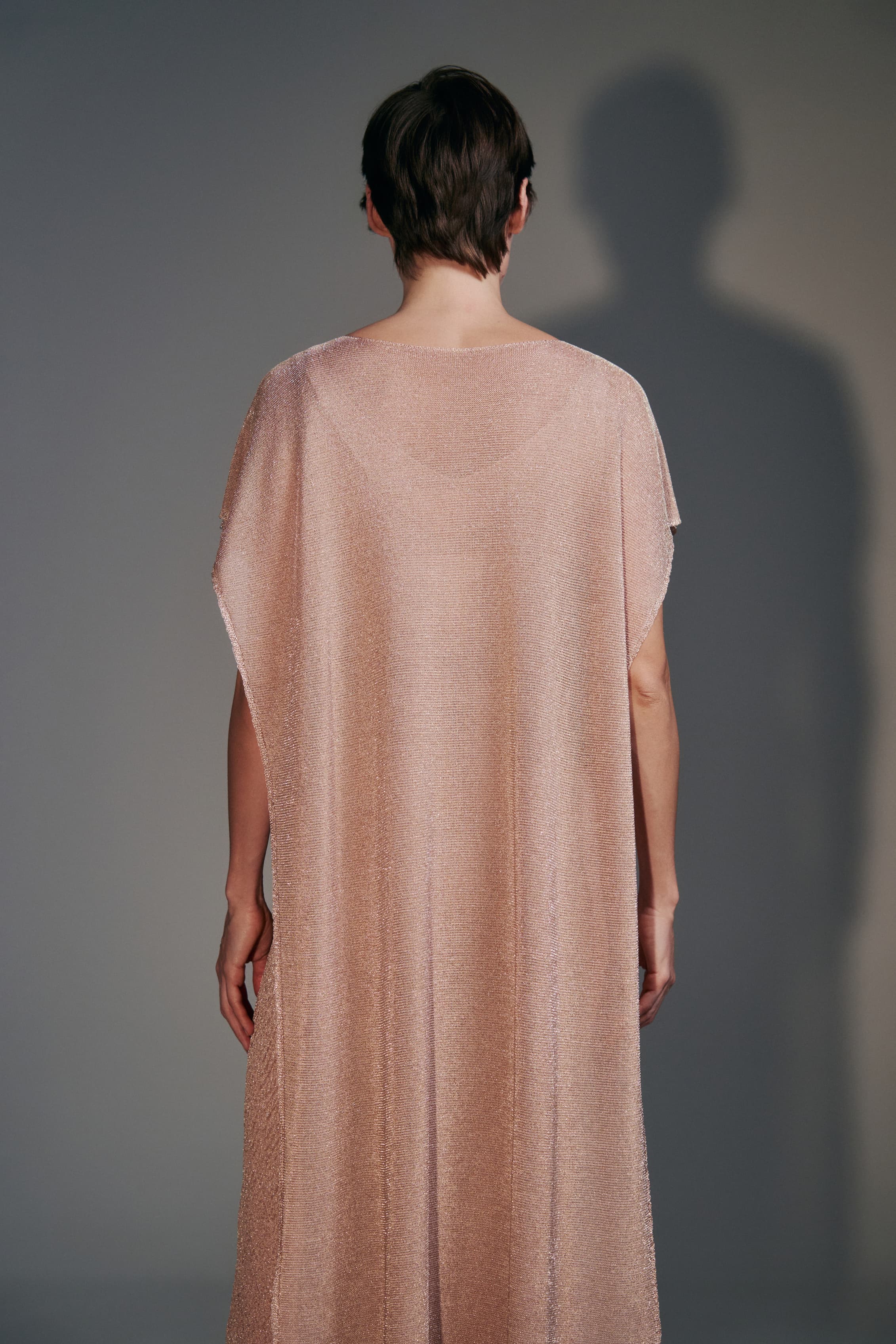 Detachable-Collar Cape & Dress Set